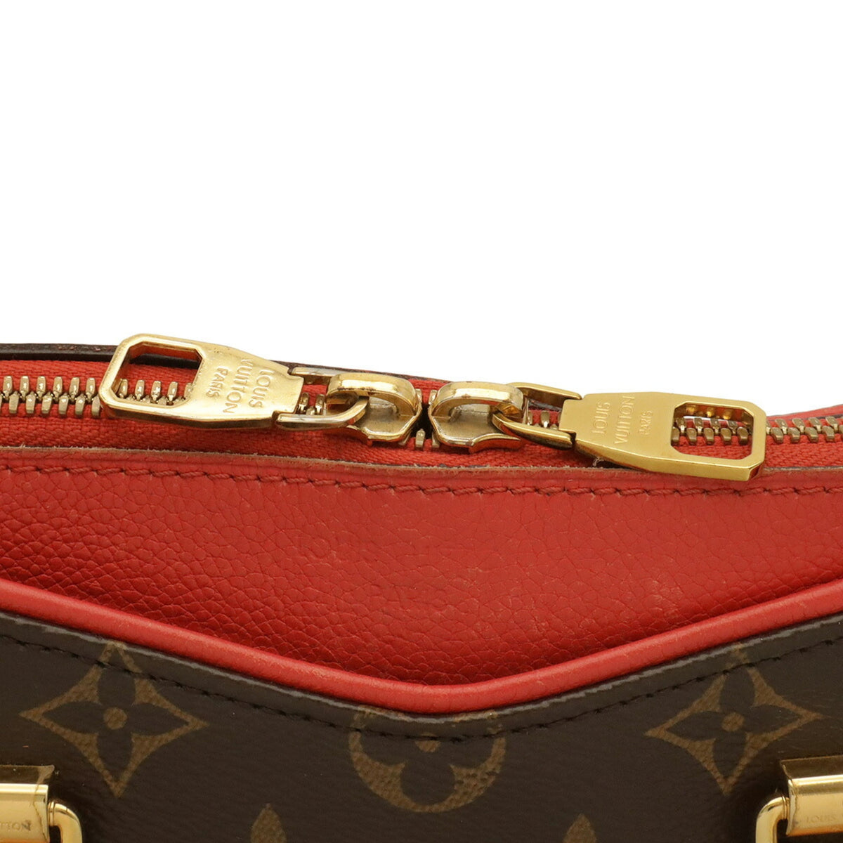 Louis Vuitton Poppy Petal Monogram Canvas Pvc Coated Canvas Leather Handbag Shoulder Bag (Pre-Owned)