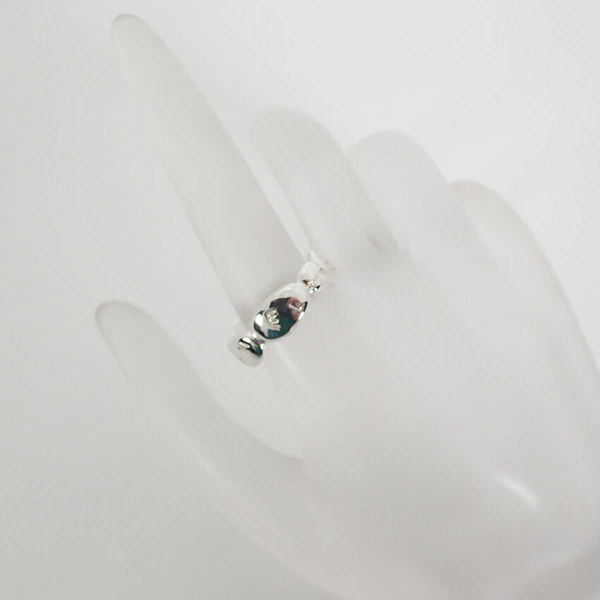 Chanel Sterling Silver 925 Band Ring (Pre-Owned)