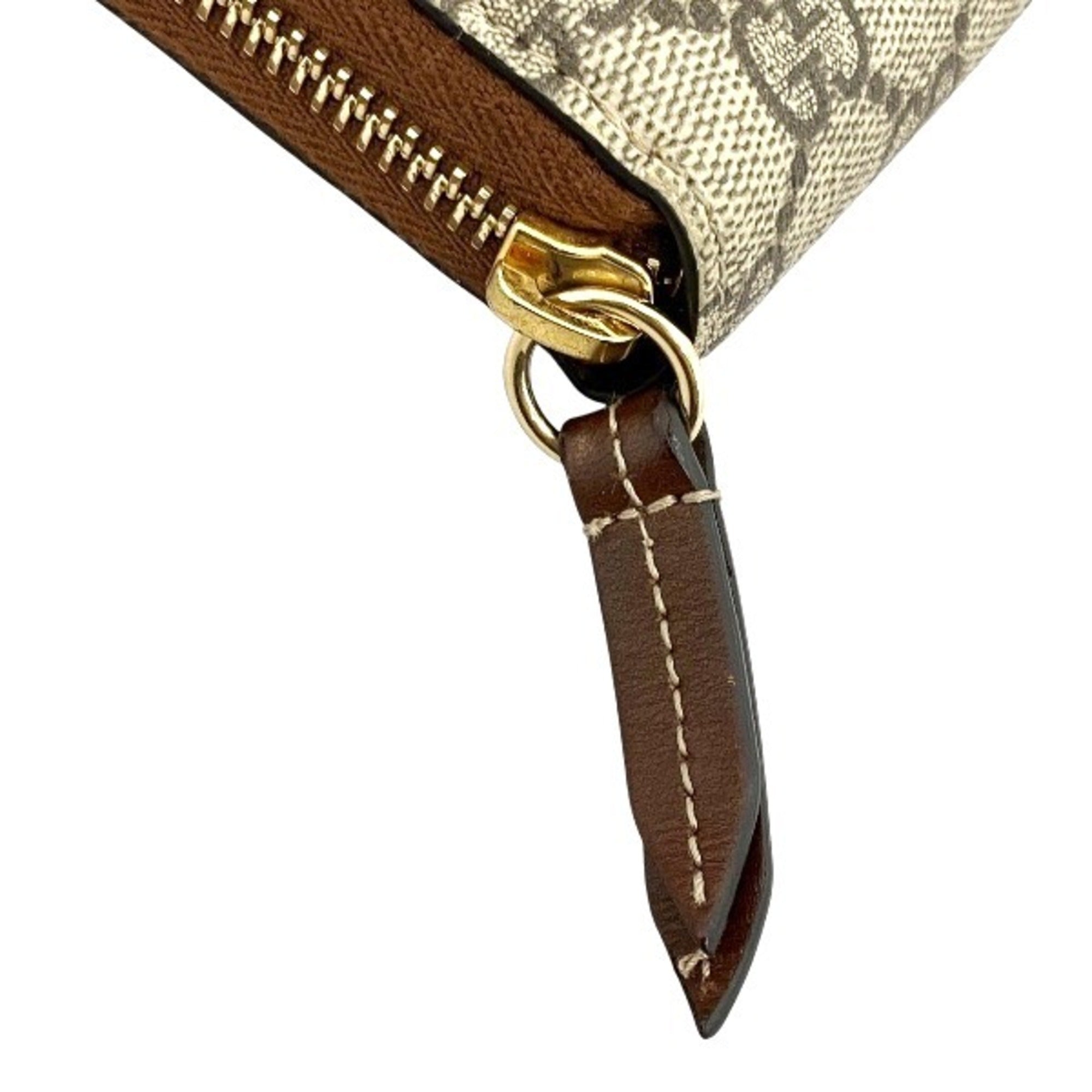 Gucci Beige Gg Supreme Long Wallet (Bi-Fold) (Pre-Owned)