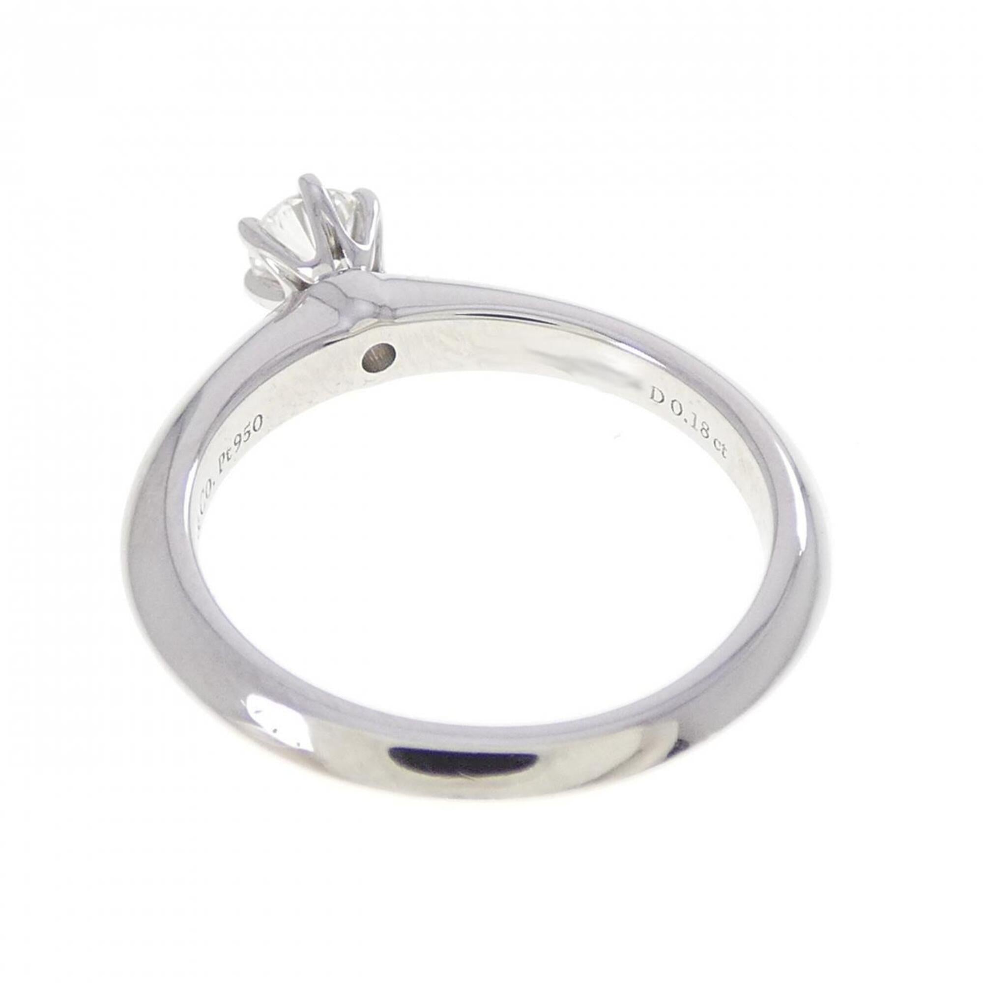 Tiffany Platinum Platinum 950 Band Ring (Pre-Owned)