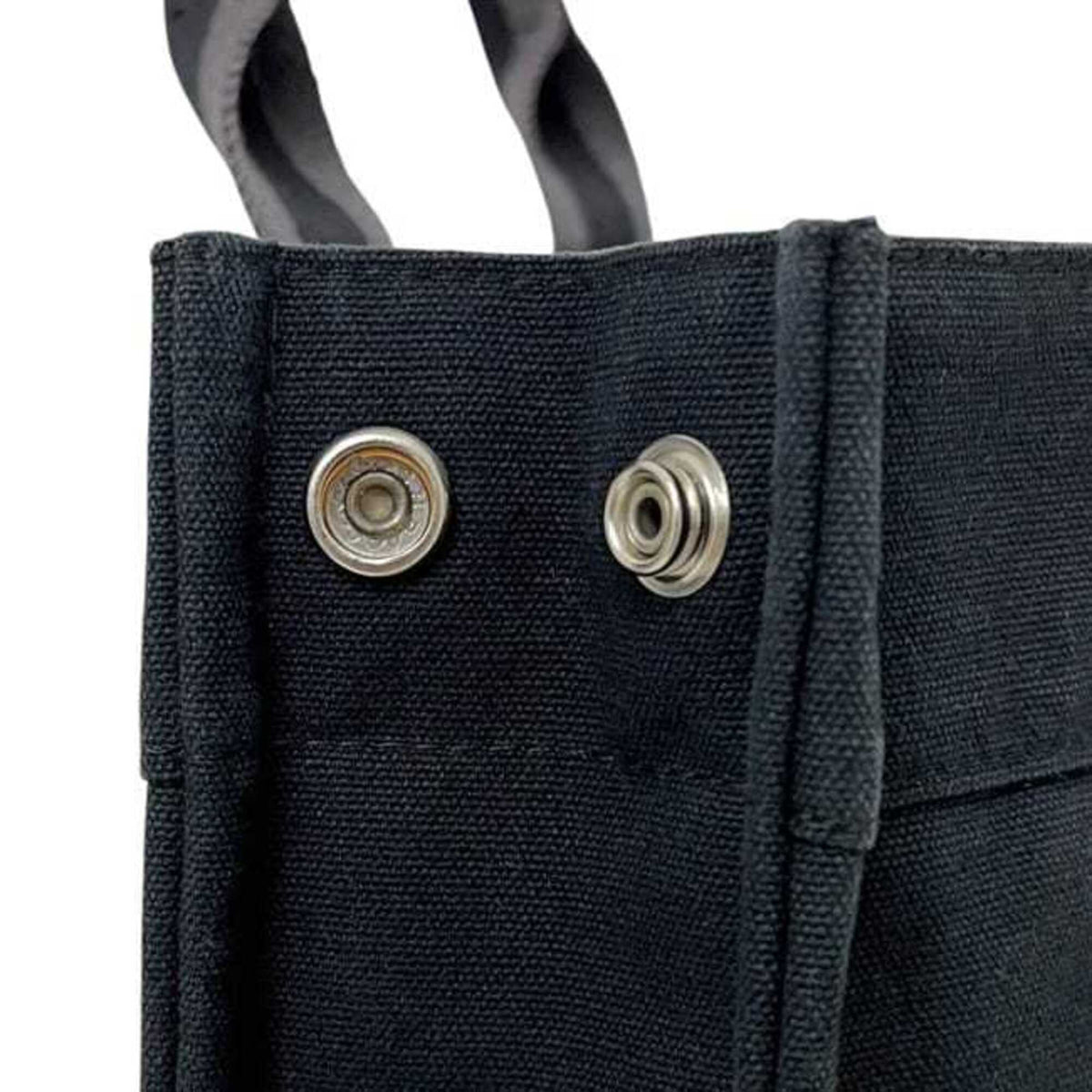 Hermes Deauville Black Canvas Handbag (Pre-Owned)