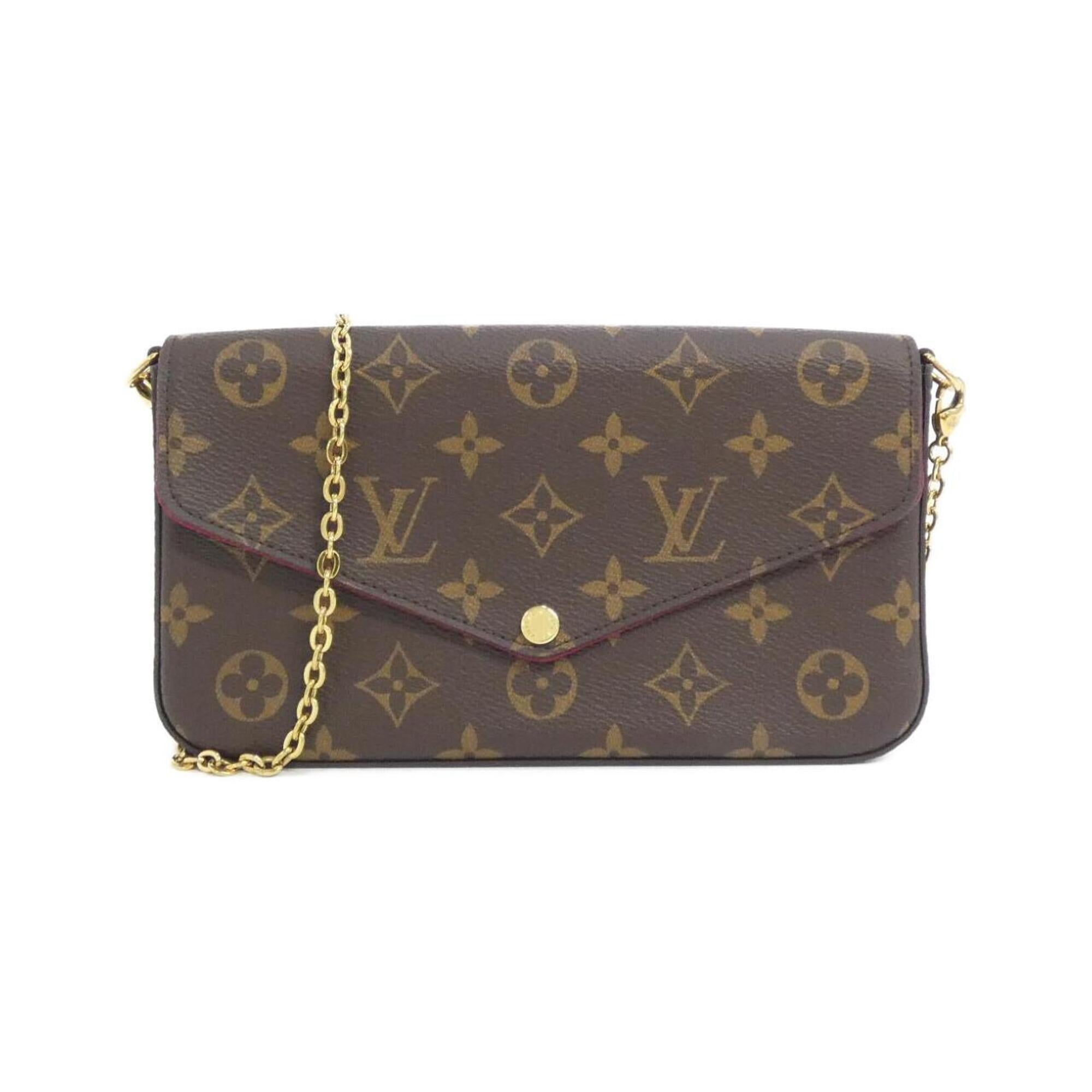 Louis Vuitton Marron Coated Canvas Shoulder Bag (Pre-Owned)