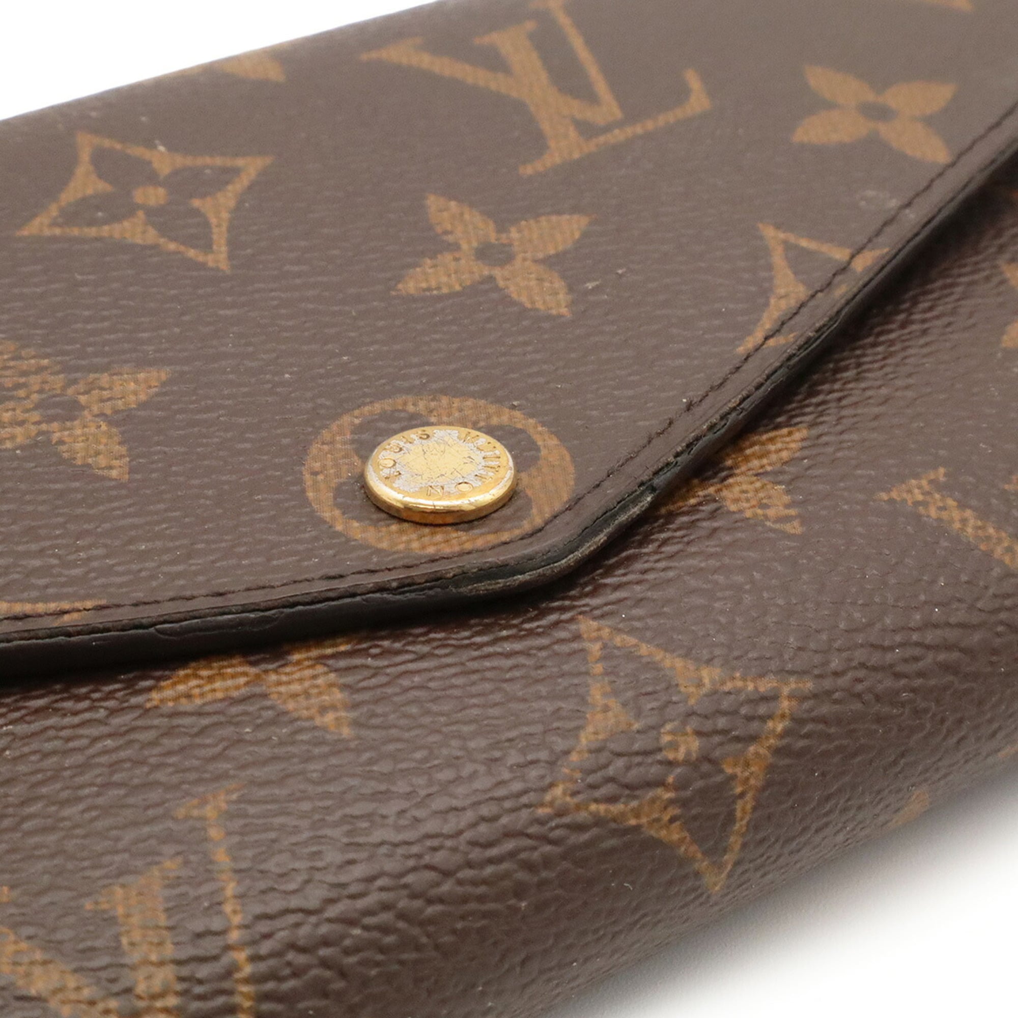 Louis Vuitton Brown Monogram Canvas Long Wallet (Bi-Fold) (Pre-Owned)