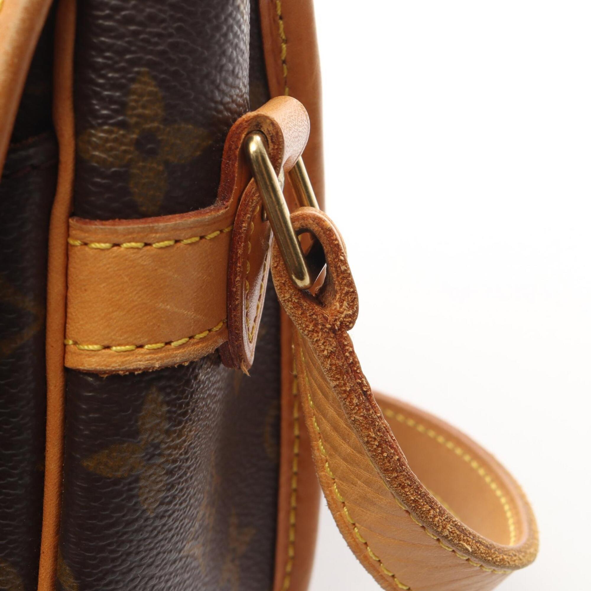 Louis Vuitton Brown Pvc Coated Canvas Leather Handbag Shoulder Bag (Pre-Owned)