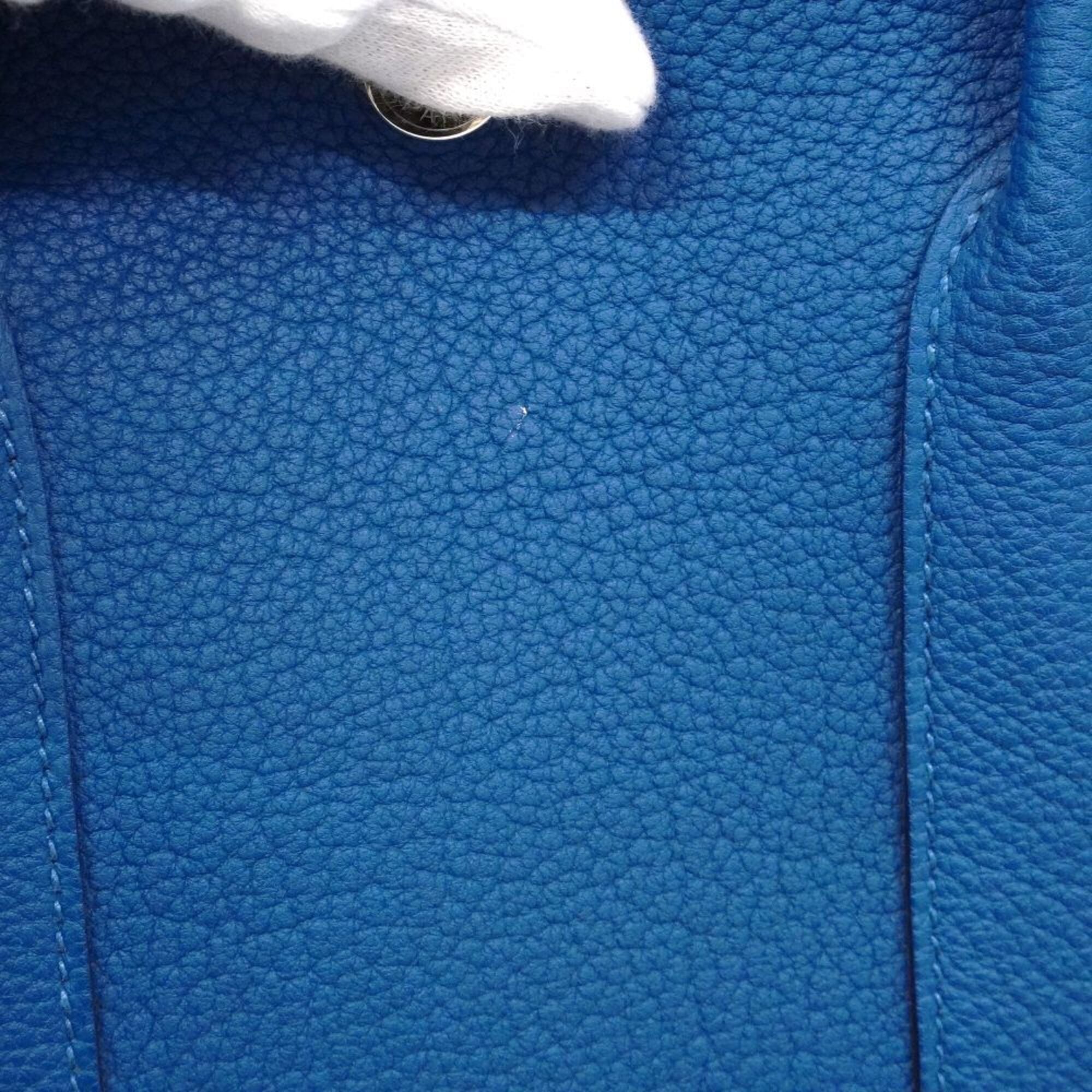 Hermes Blue Negonda Leather Tote Bag (Pre-Owned)