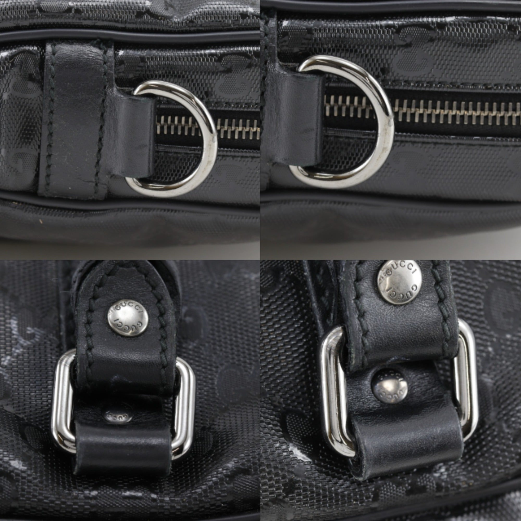 Gucci Black Pvc Handbag (Pre-Owned)