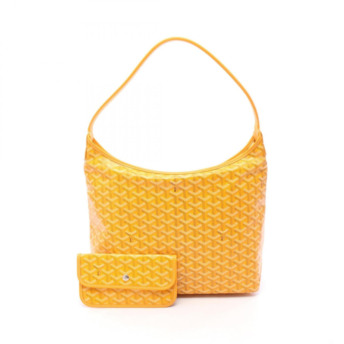 Goyard Multi-Color Yellow Coated Canvas Leather Handbag Pouch Shoulder Bag (Pre-Owned)