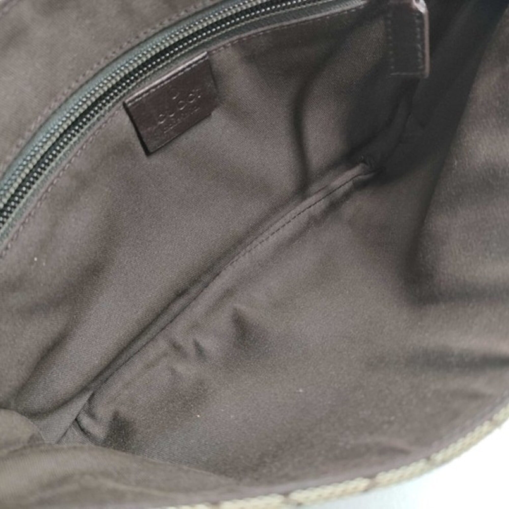 Gucci Beige Brown Gg Canvas Leather Fanny Pack Sling Bag (Pre-Owned)