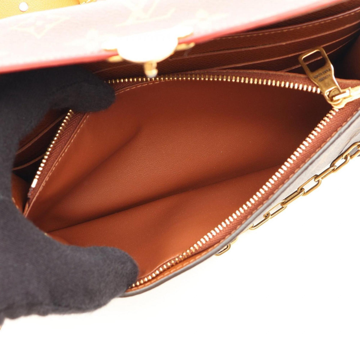 Louis Vuitton Brown Coated Canvas Leather Fanny Pack Handbag Pouch (Pre-Owned)