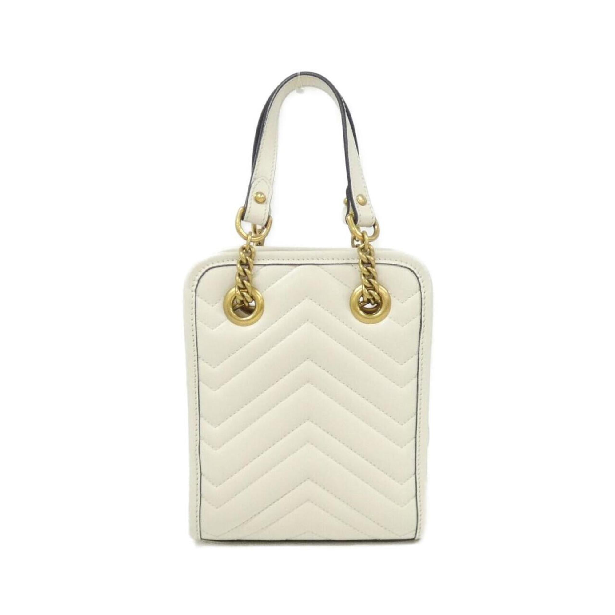 Gucci White Leather Handbag (Pre-Owned)