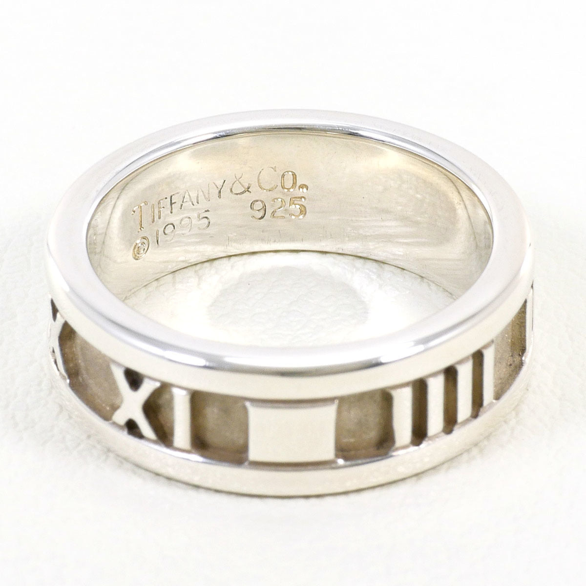 Tiffany Silver Silver 925 Band Ring (Pre-Owned)
