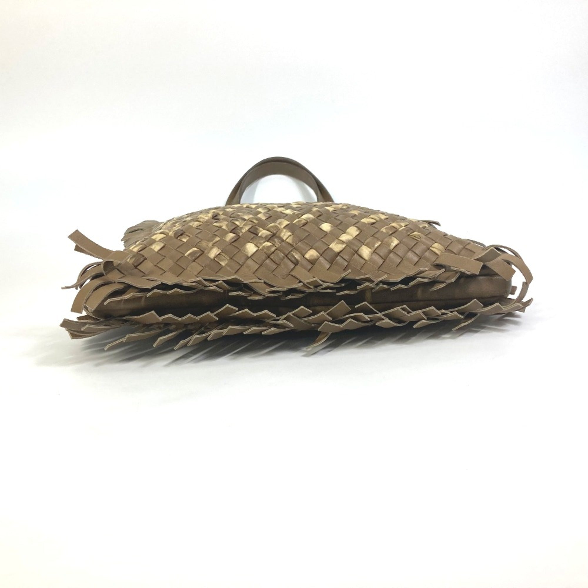 Bottega Veneta Beige Leather Tote Bag (Pre-Owned)