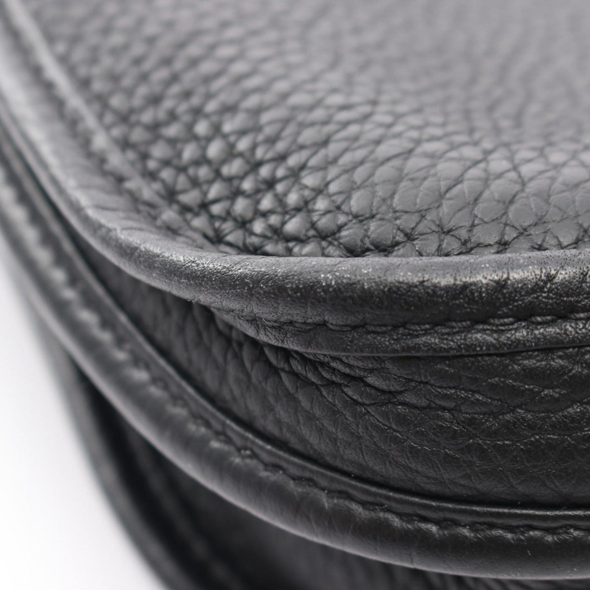 Hermes Black Taurillon Clemence Leather Leather Handbag Shoulder Bag (Pre-Owned)