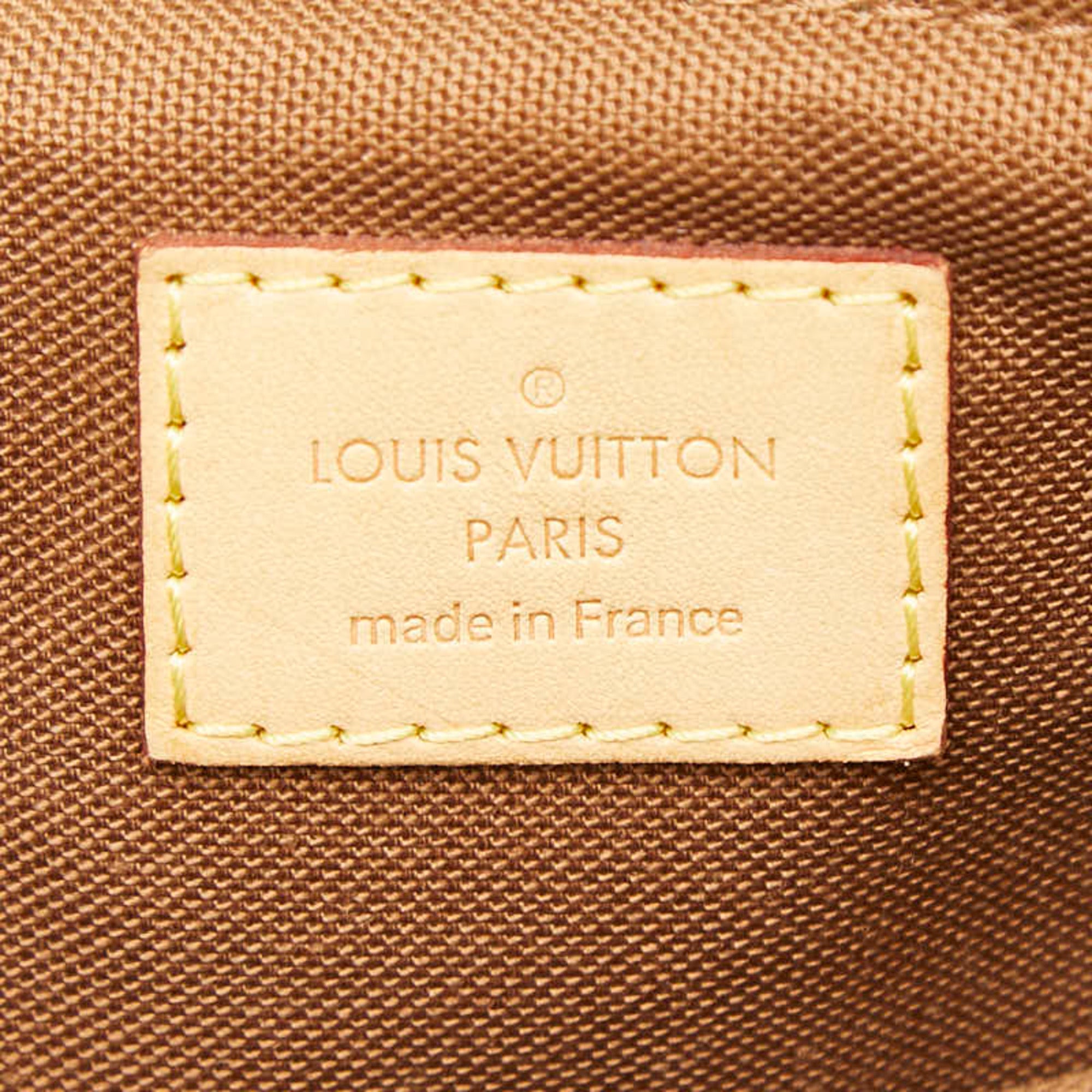 Louis Vuitton Brown Pvc Leather Handbag Shoulder Bag (Pre-Owned)