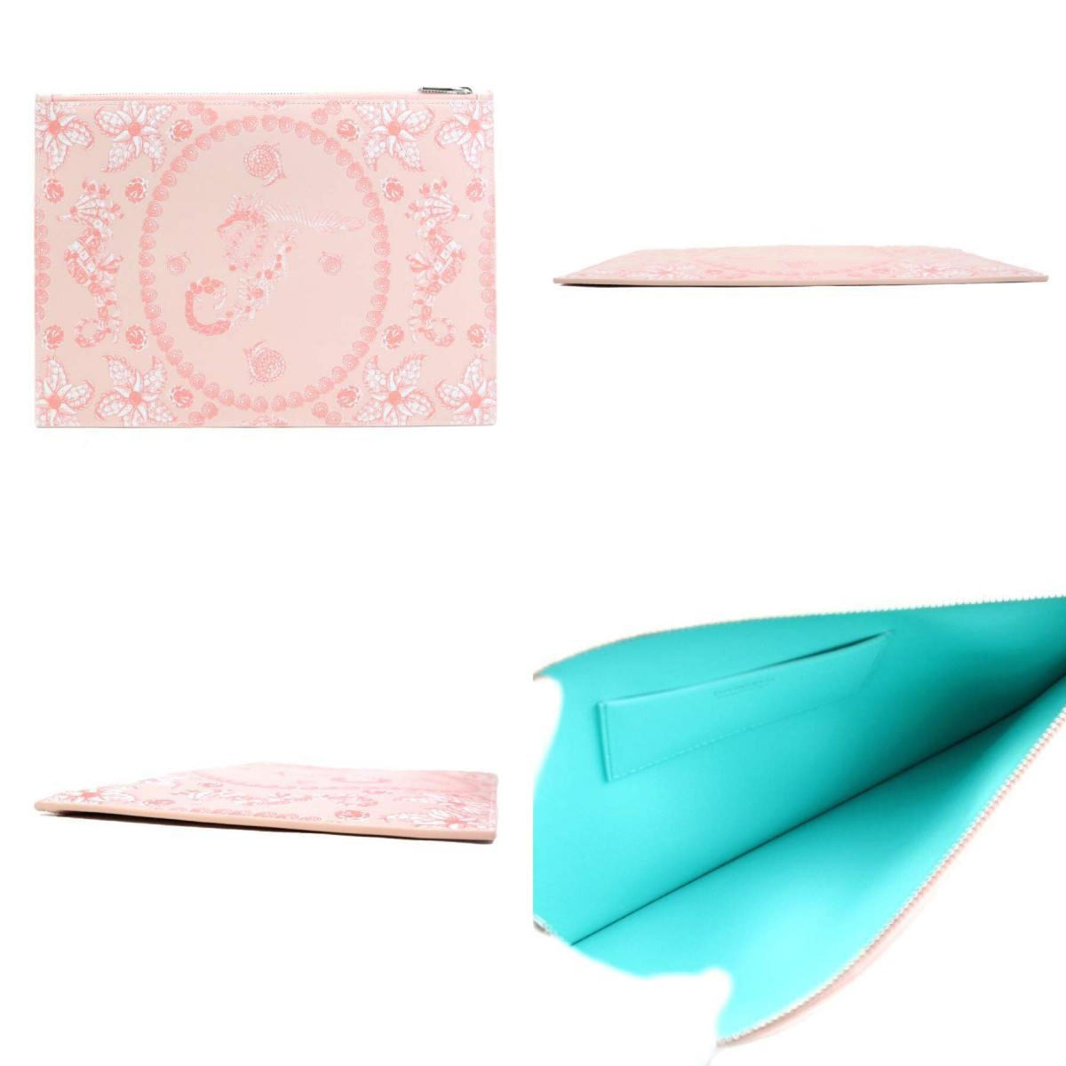 Tiffany Pink Leather Clutch Bag (Pre-Owned)