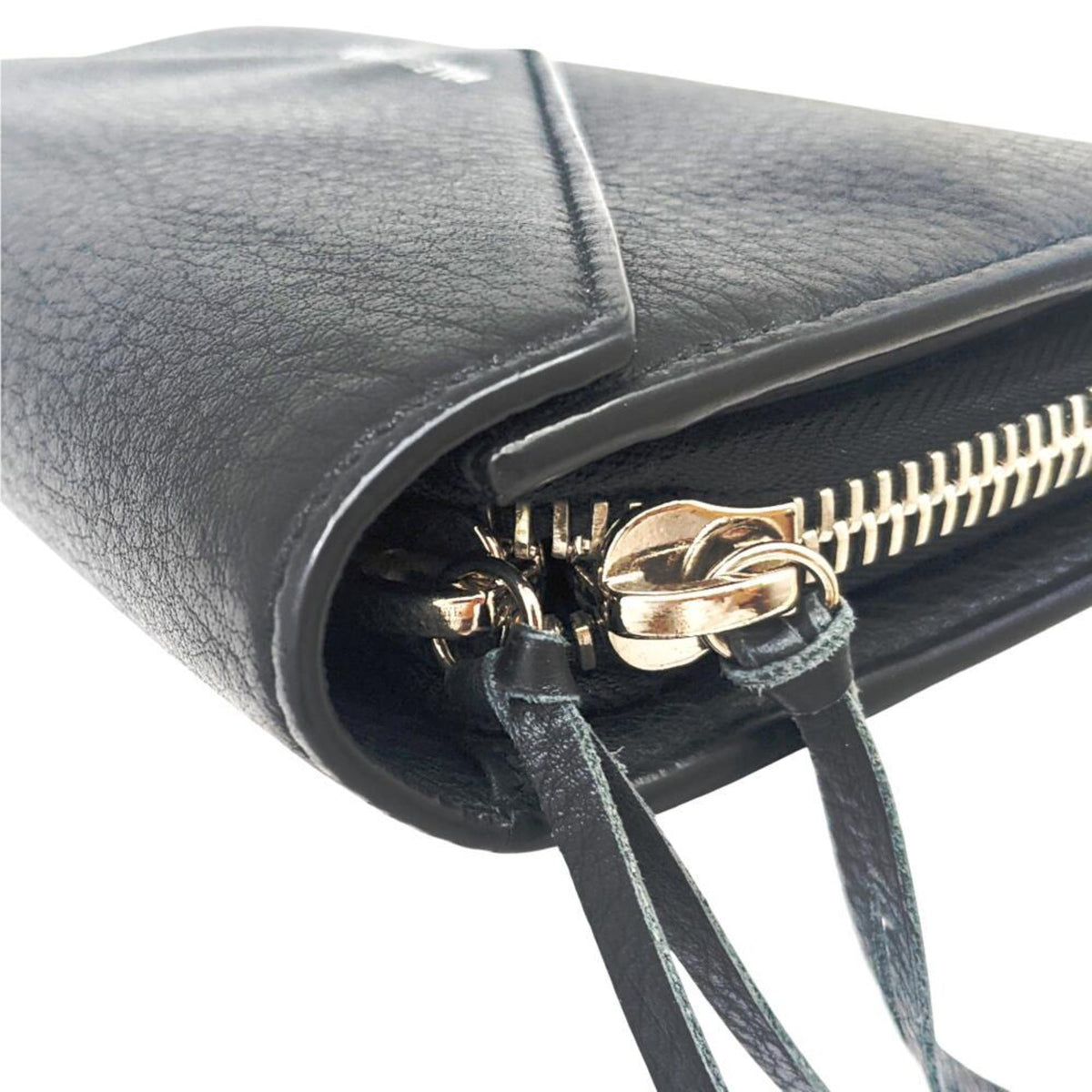 Balenciaga Black Leather Long Wallet (Bi-Fold) (Pre-Owned)