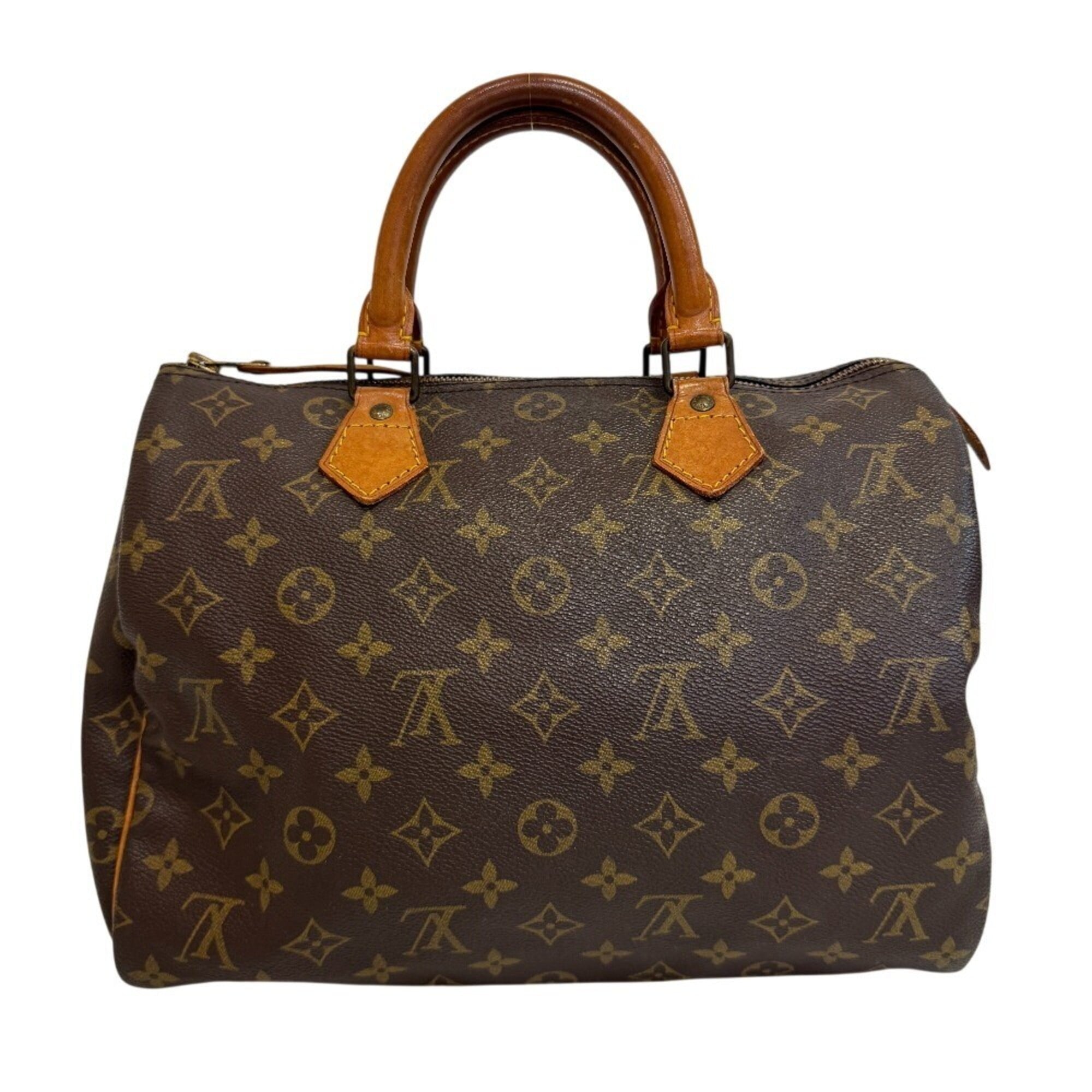 Louis Vuitton Brown Monogram Canvas Boston Bag (Pre-Owned)