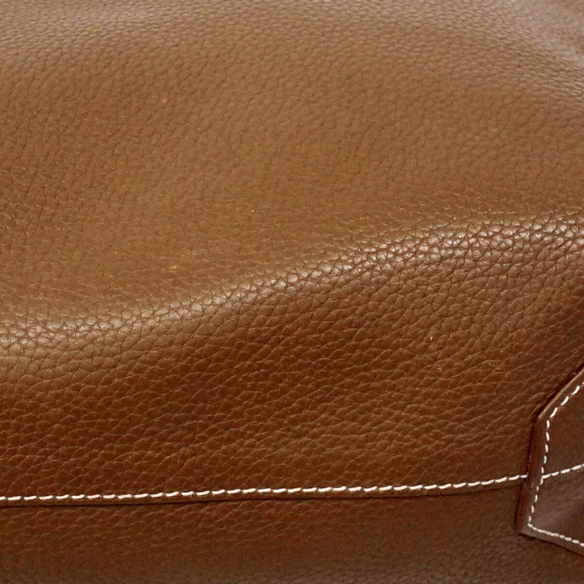 Hermes Marron Tosca Taurillon Clemence Leather Tote Bag (Pre-Owned)