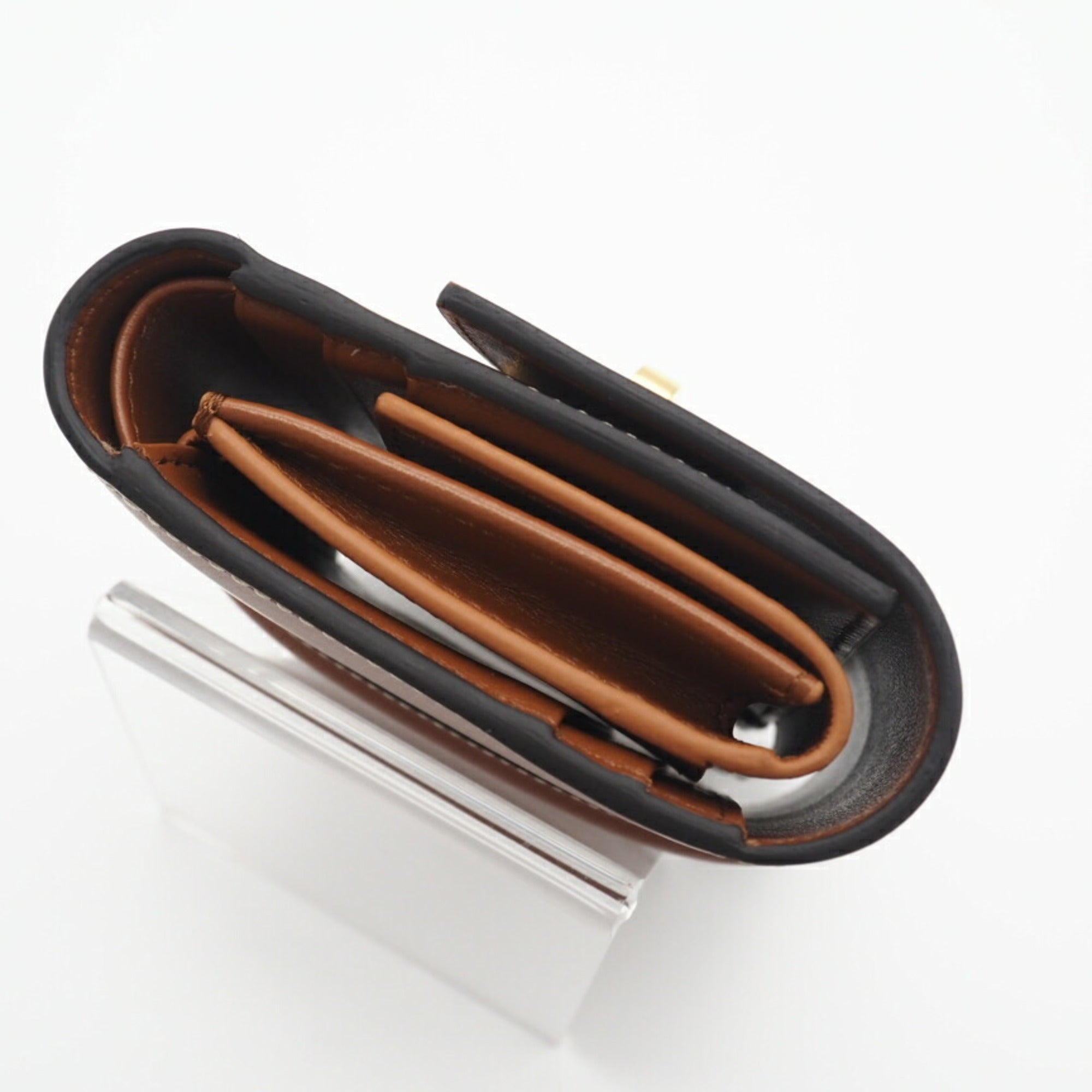 Celine Brown Satin Wallet (Tri-Fold) (Pre-Owned)