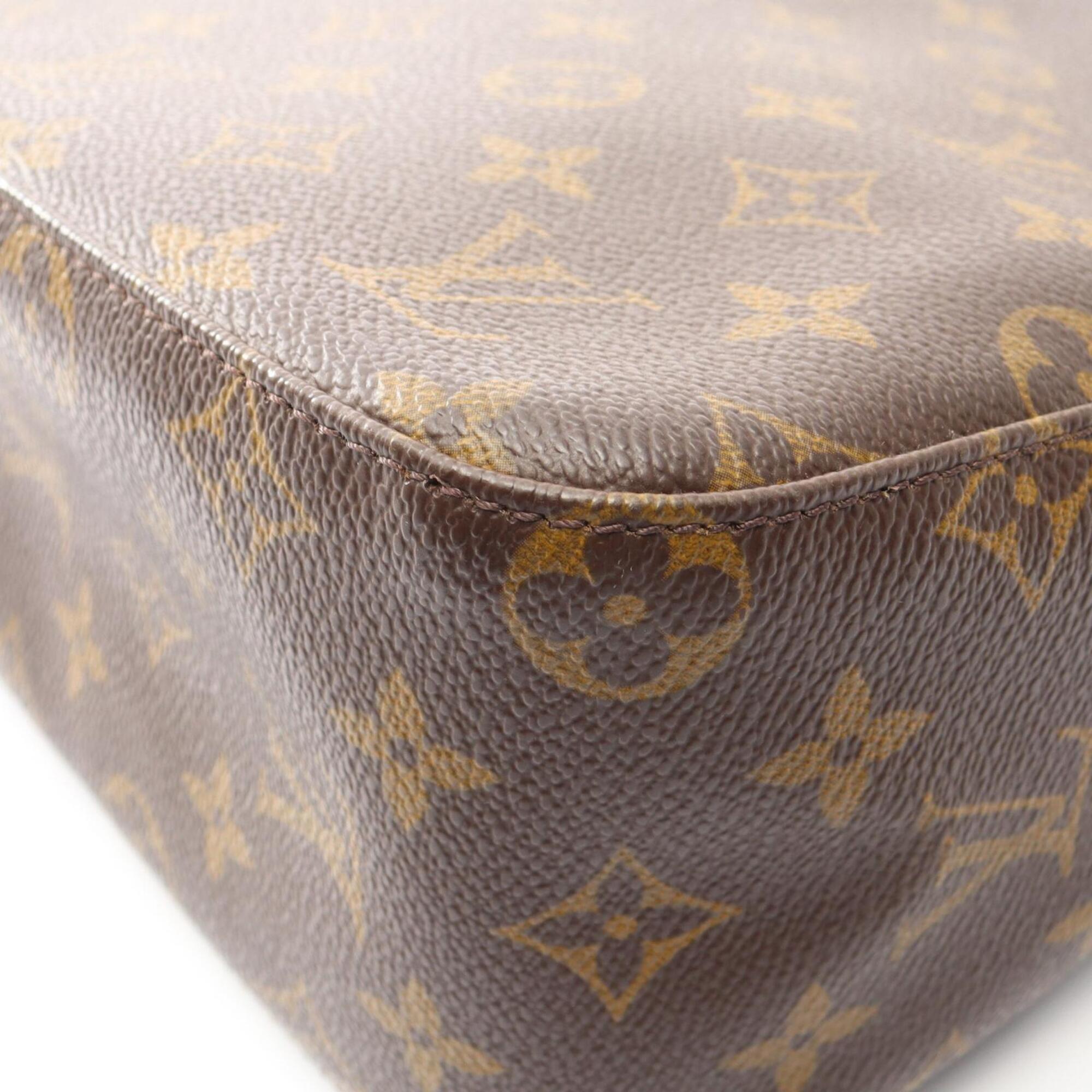 Louis Vuitton Brown Monogram Monogram Leather Handbag Shoulder Bag (Pre-Owned)