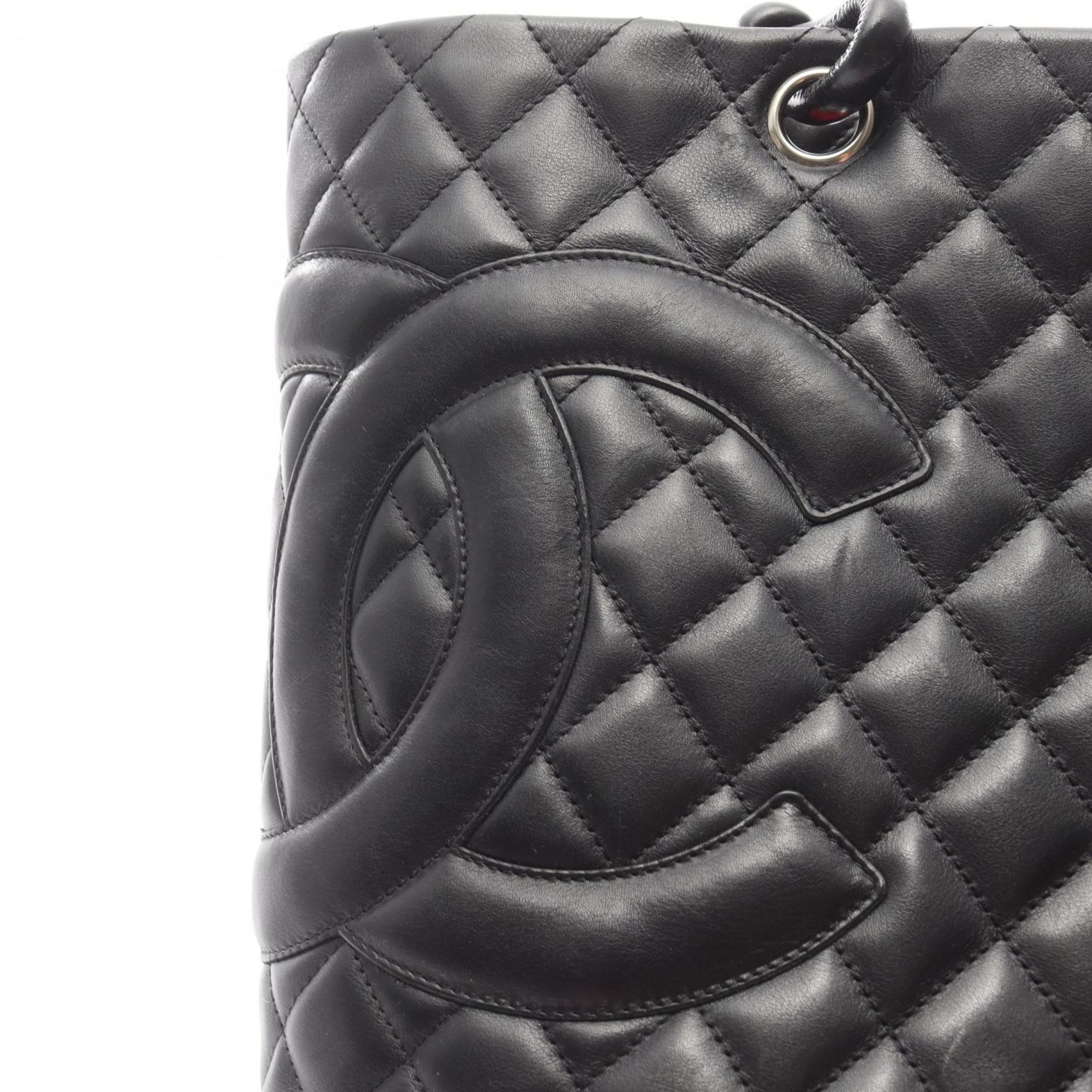 Chanel Black Leather Tote Bag (Pre-Owned)