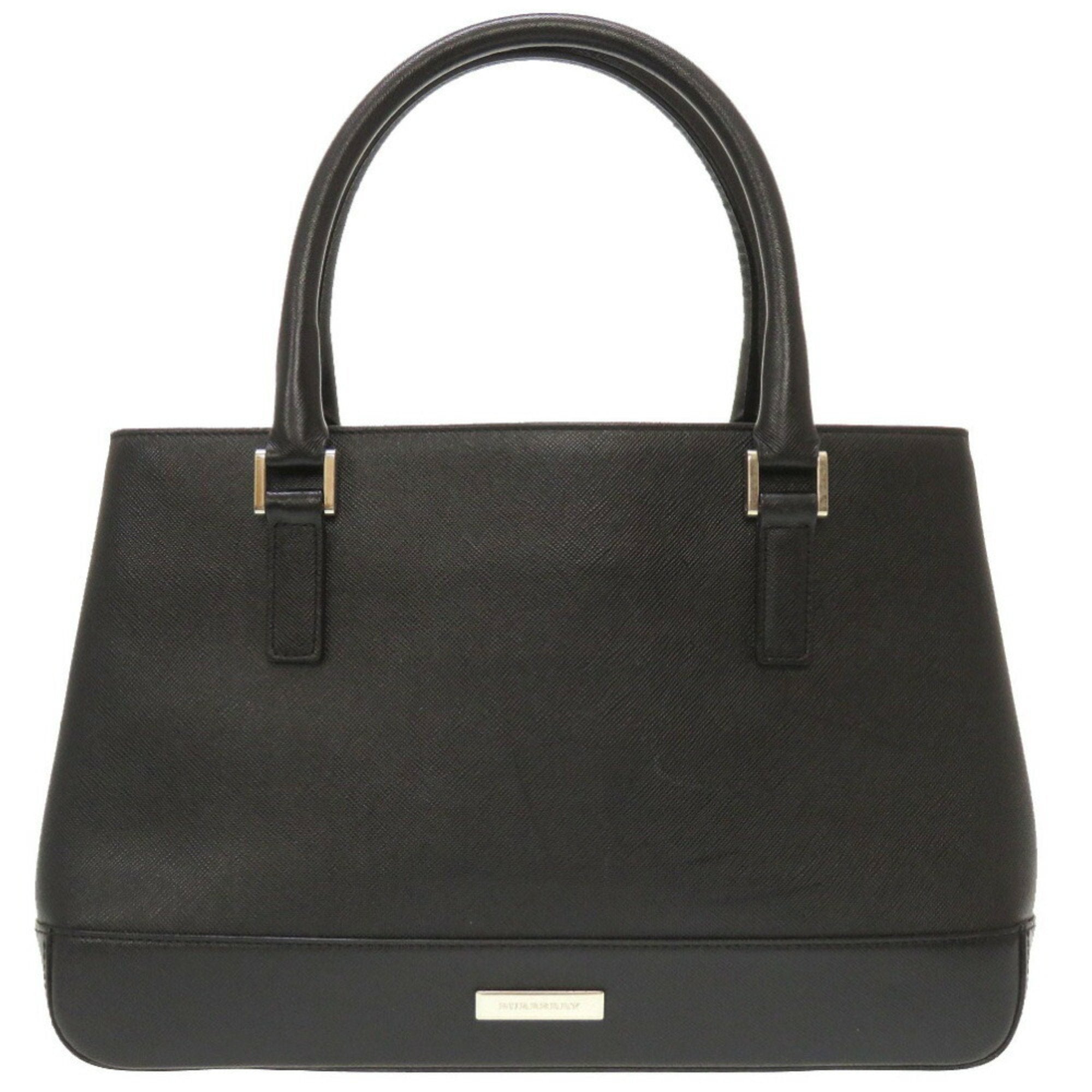 Burberry Black Leather Handbag (Pre-Owned)