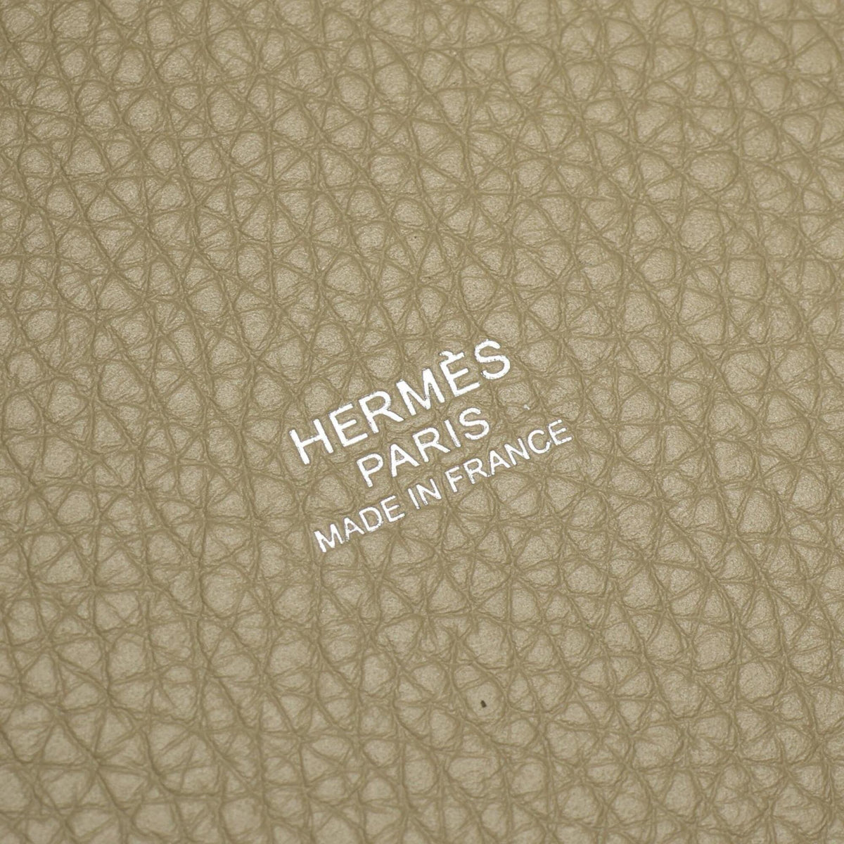 Hermes Green Taurillon Clemence Leather Handbag (Pre-Owned)