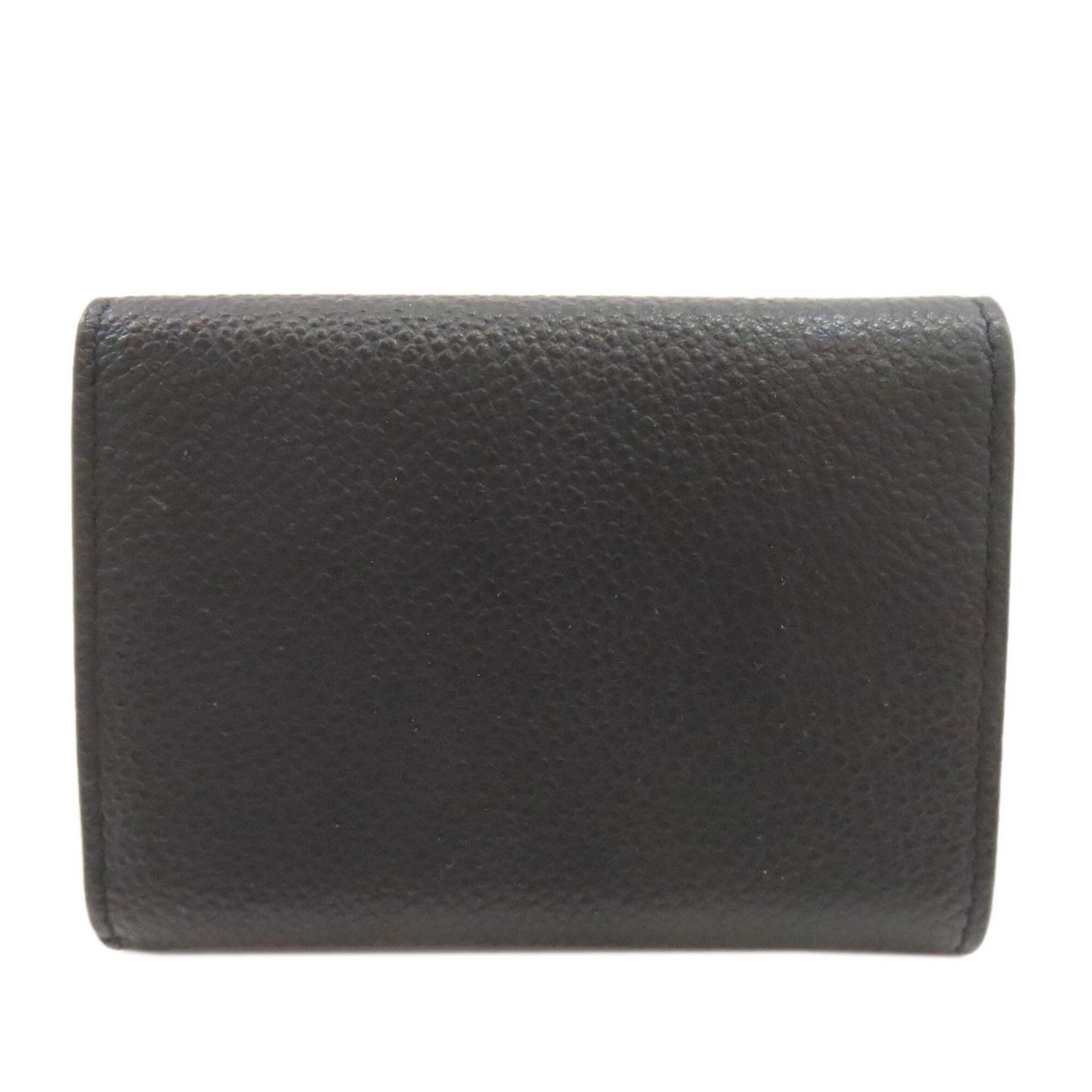 Saint Laurent Black Leather Wallet (Tri-Fold) (Pre-Owned)