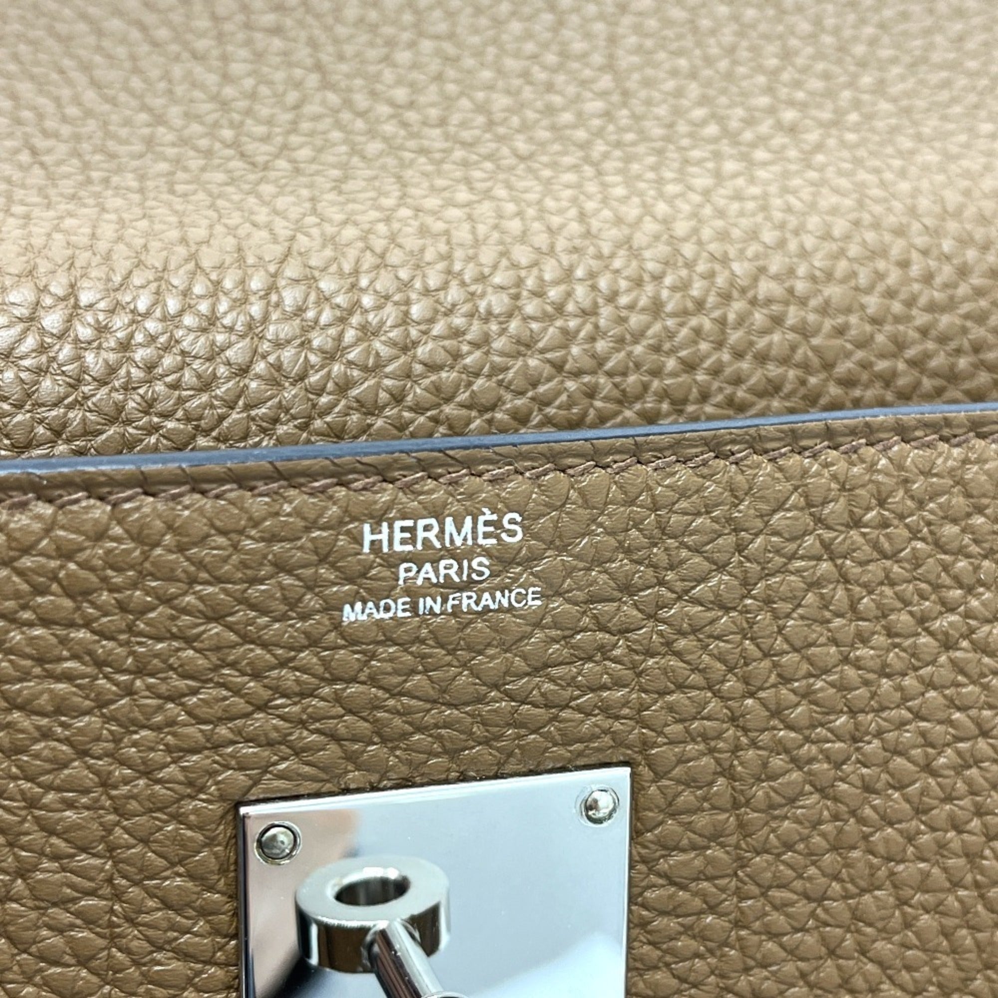 Hermes Kelly Brown Togo Leather Handbag Shoulder Bag (Pre-Owned)