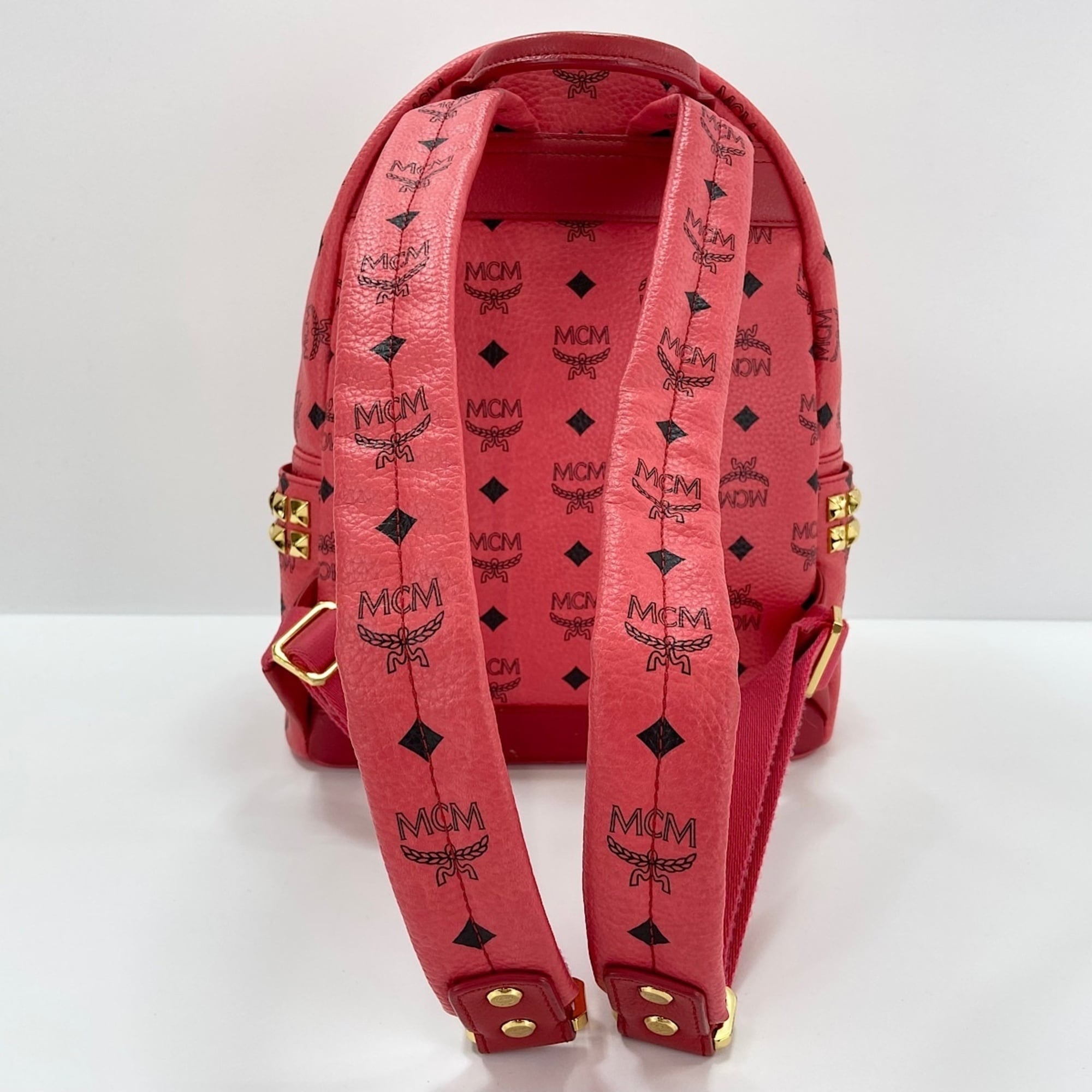 Mcm Red Color Backpack (Pre-Owned)