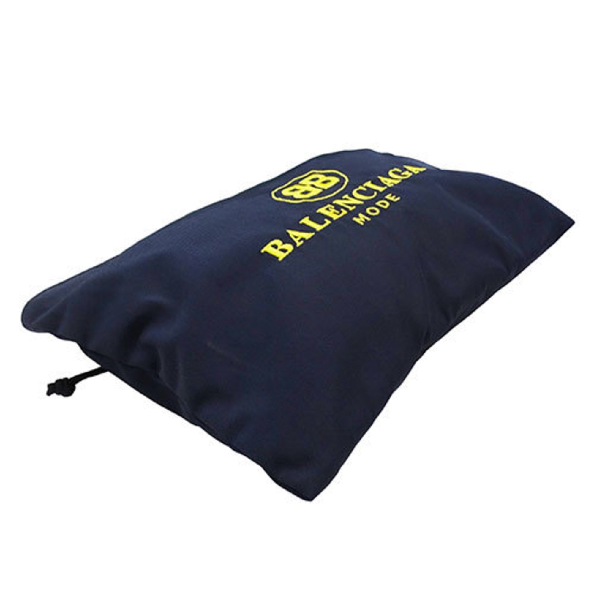 Balenciaga Navy Yellow Nylon Clutch Bag Pouch (Pre-Owned)