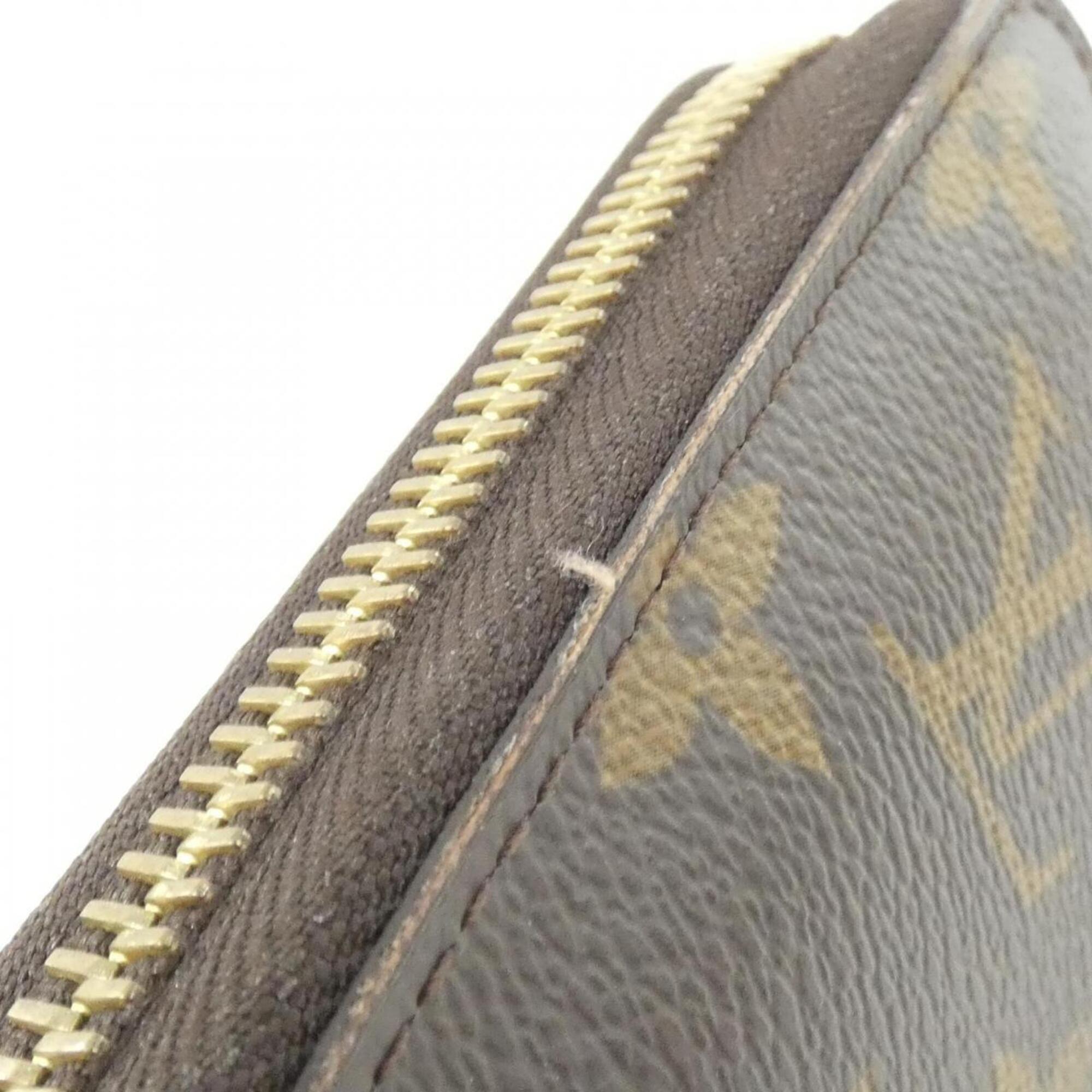 Louis Vuitton Marron Coated Canvas Long Bill Wallet (Bi-Fold) (Pre-Owned)