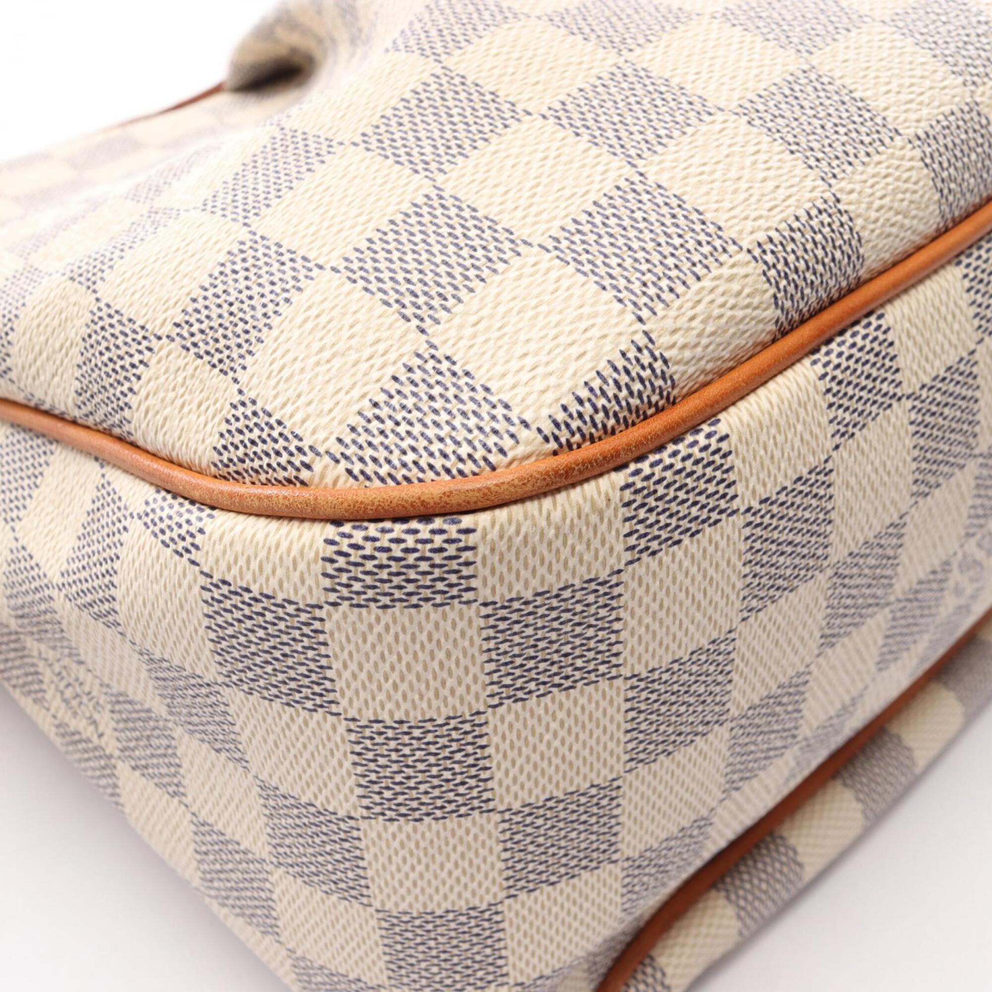 Louis Vuitton White Pvc Coated Canvas Leather Handbag Shoulder Bag (Pre-Owned)