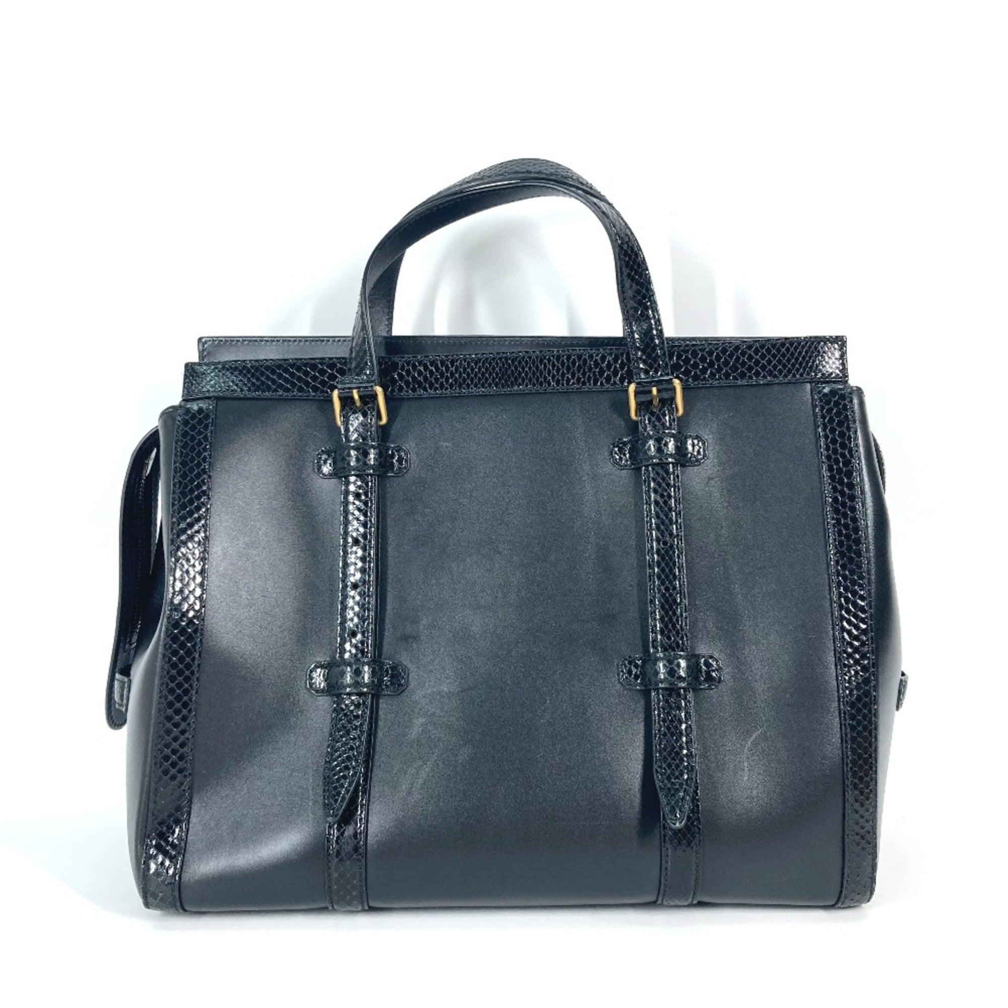 Gucci Black Leather Handbag (Pre-Owned)