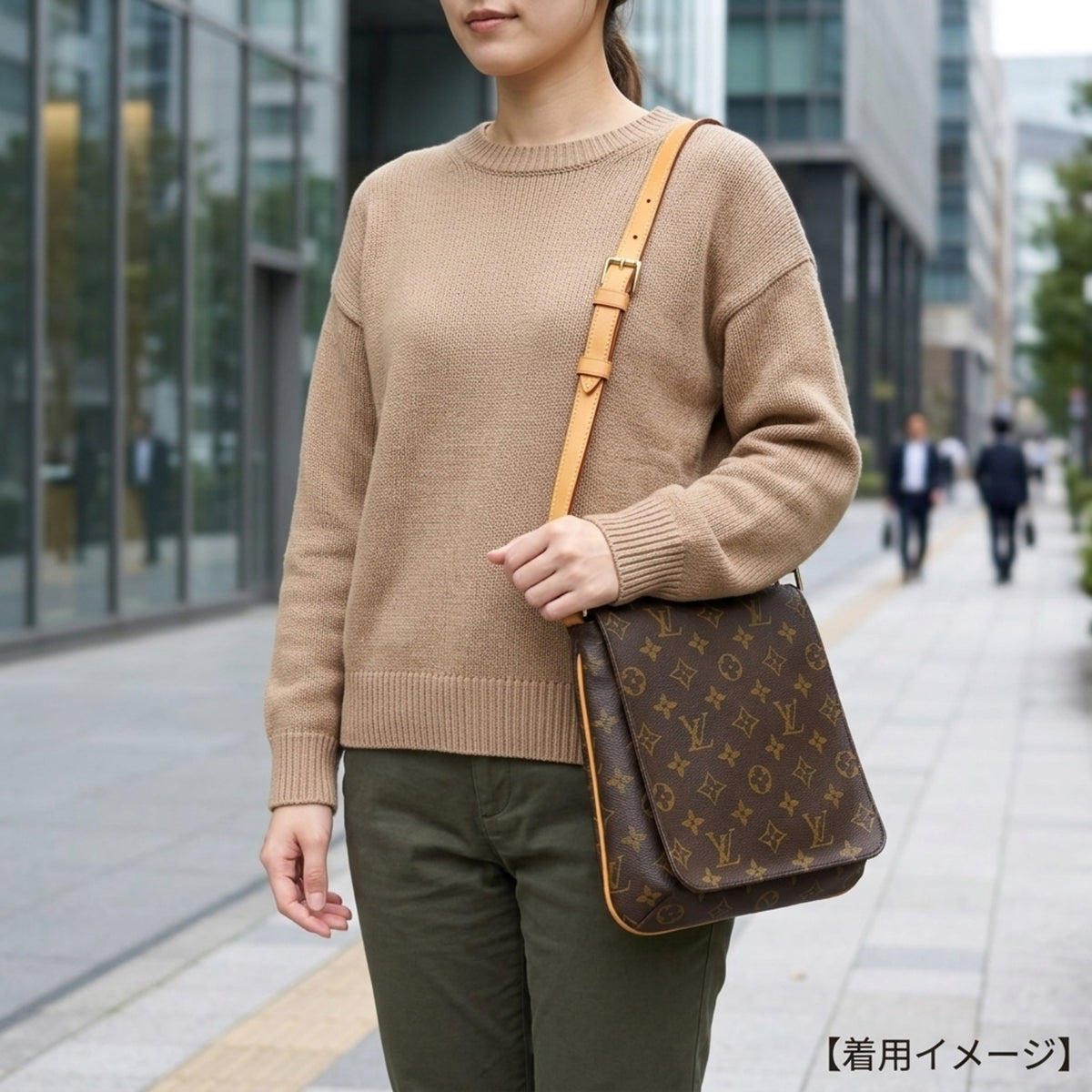 Louis Vuitton Monogram Brown Monogram Canvas Handbag Shoulder Bag (Pre-Owned)