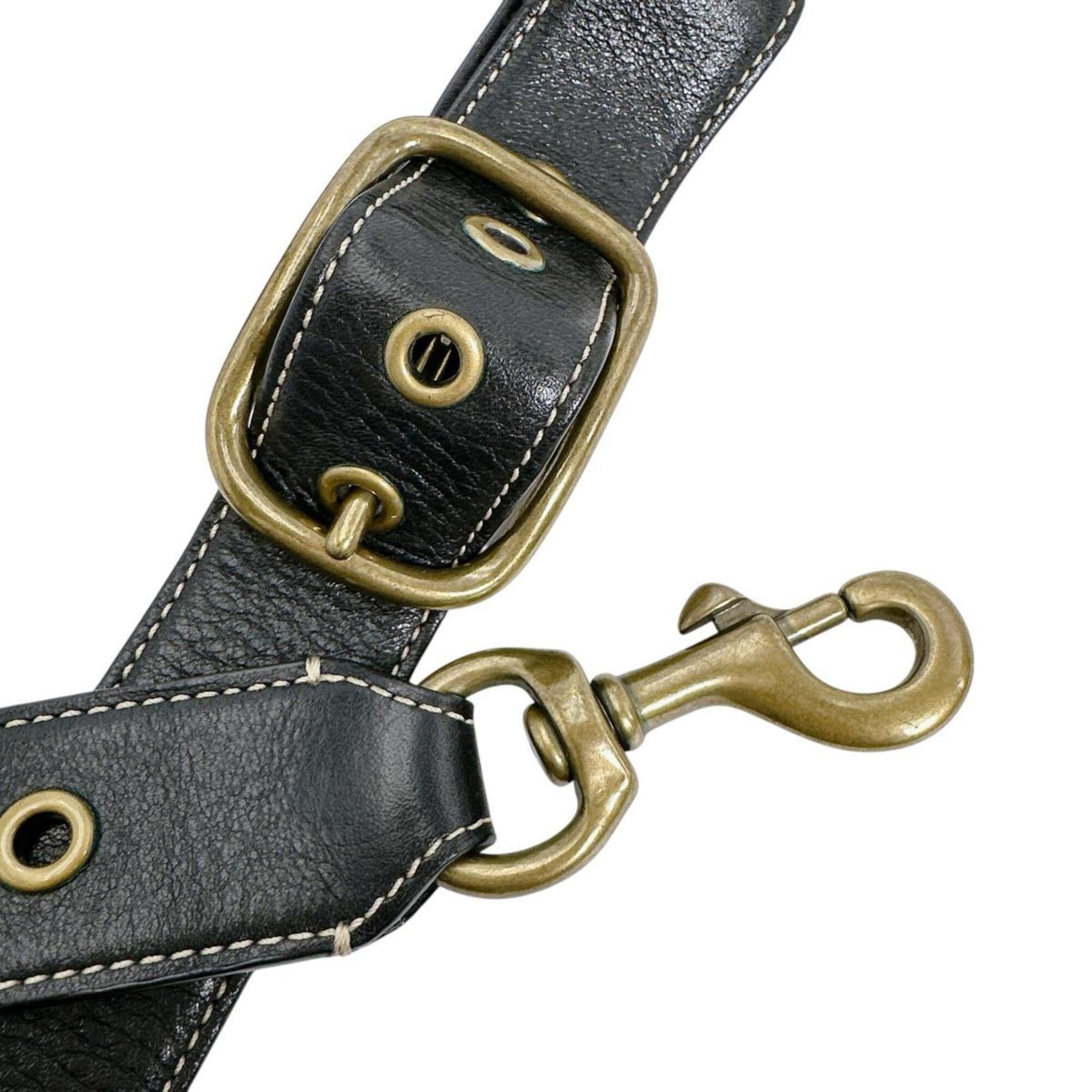 Coach Black Canvas Shoulder Bag (Pre-Owned)
