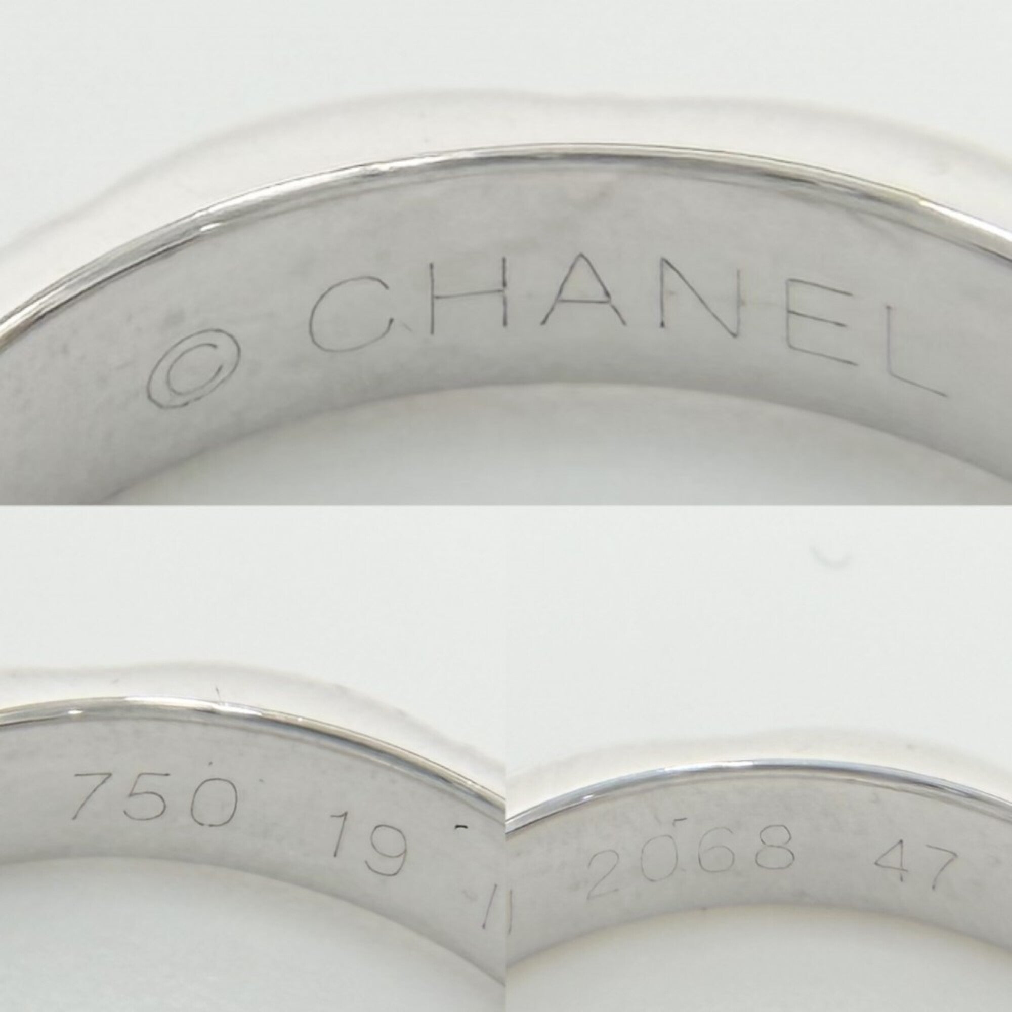 Chanel White Gold (18K) Band Ring (Pre-Owned)