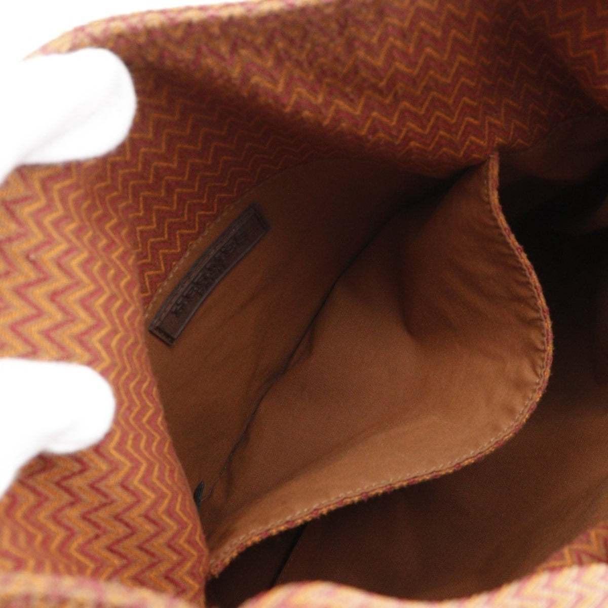 Hermes Orange Canvas Shoulder Bag (Pre-Owned)