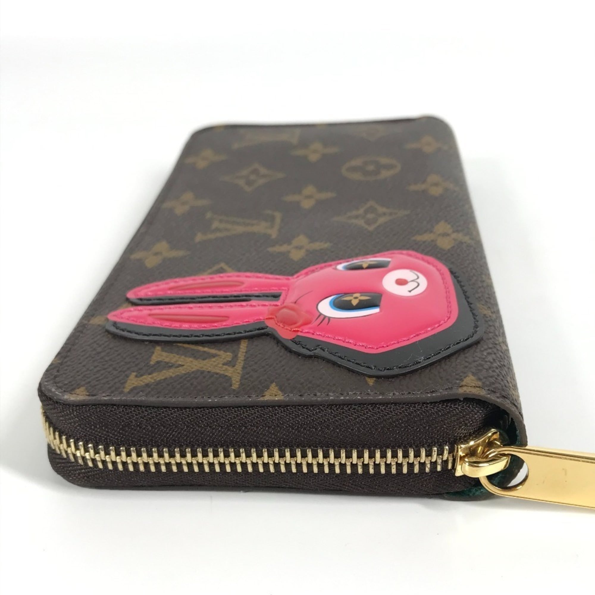 Louis Vuitton Brown Pink Monogram Long Wallet (Bi-Fold) (Pre-Owned)