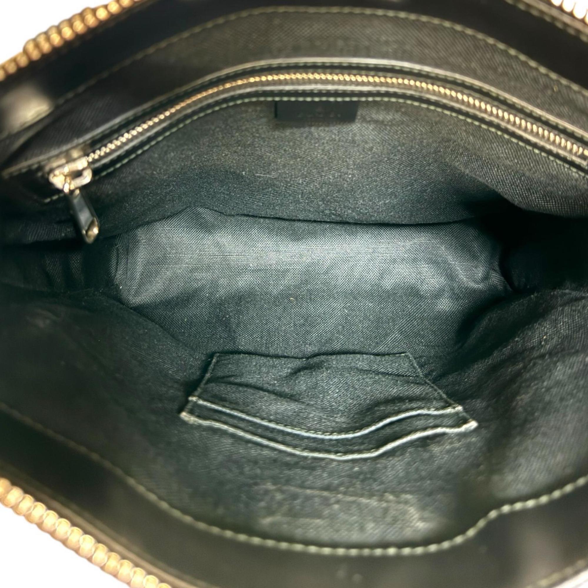 Gucci Black Gg Supreme Shoulder Bag (Pre-Owned)