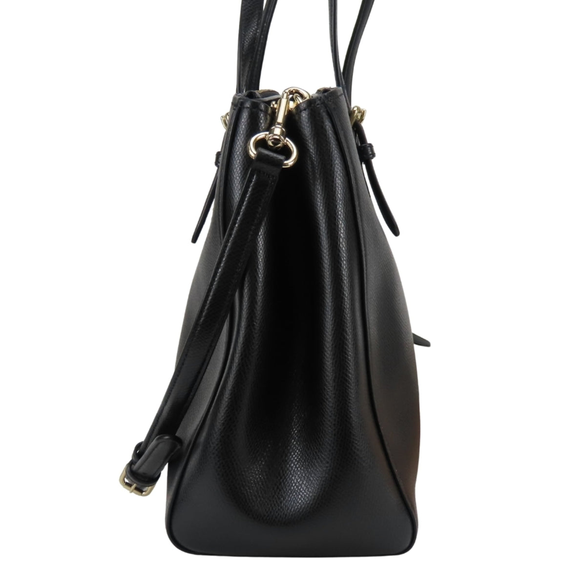 Coach Black Leather Tote Bag (Pre-Owned)