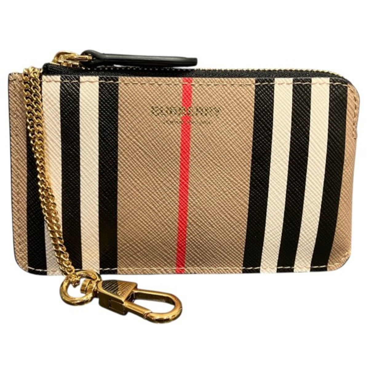 Burberry Beige Pvc Leather Coin Purse/Coin Case (Pre-Owned)