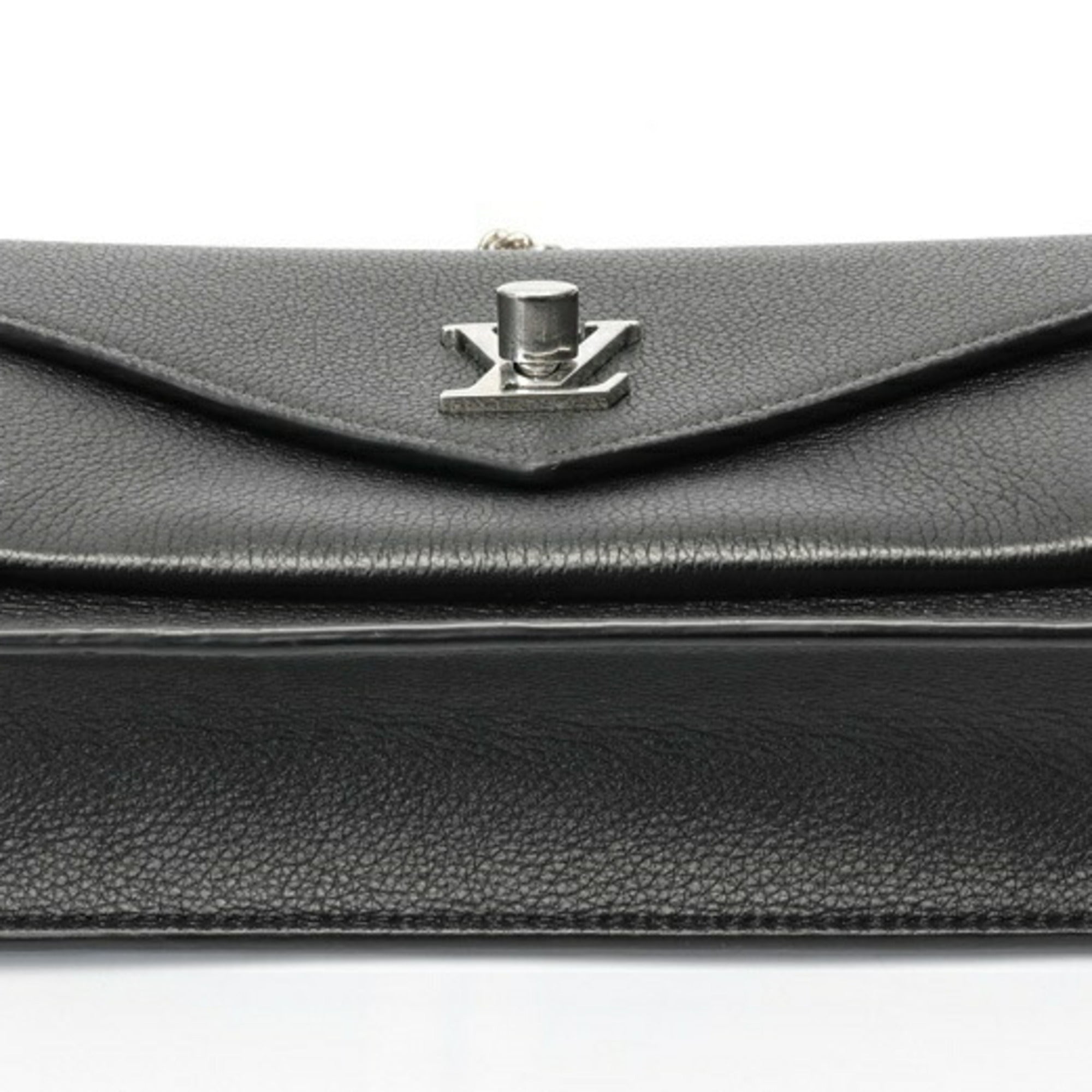 Louis Vuitton Black Noir Leather Pochette (Pre-Owned)