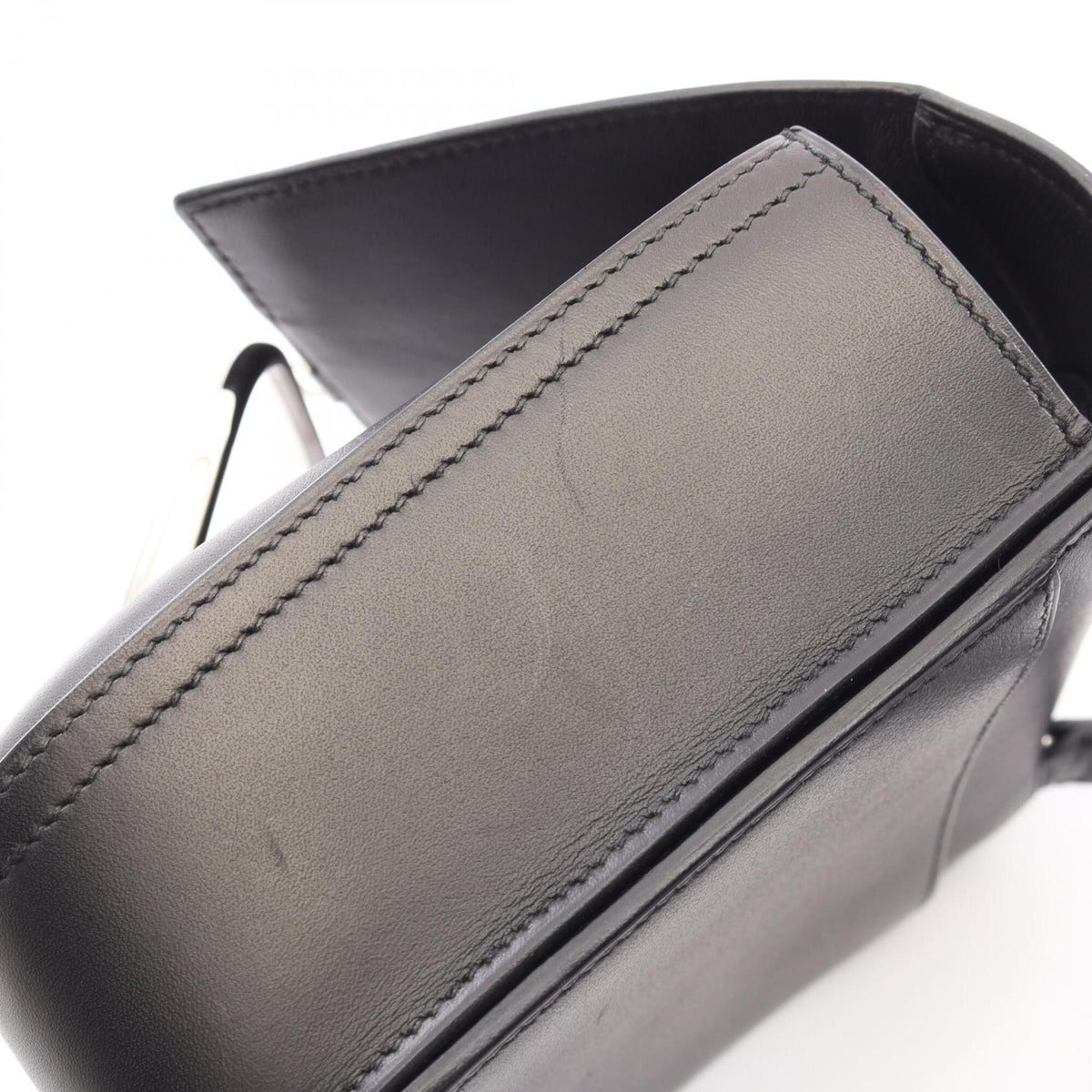 Hermes Black Evergrain Leather Handbag Shoulder Bag (Pre-Owned)