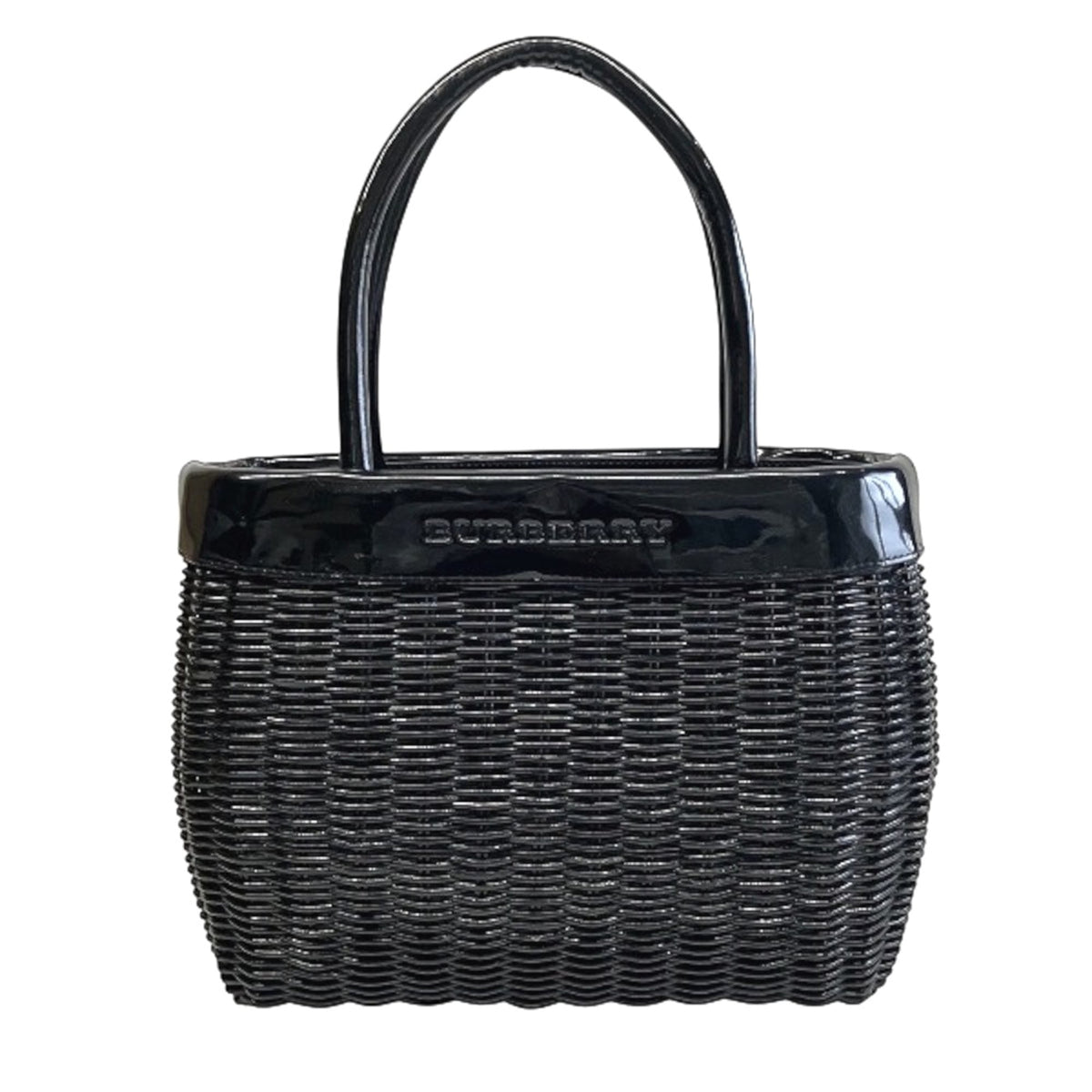 Burberry Black Patent Leather Handbag (Pre-Owned)