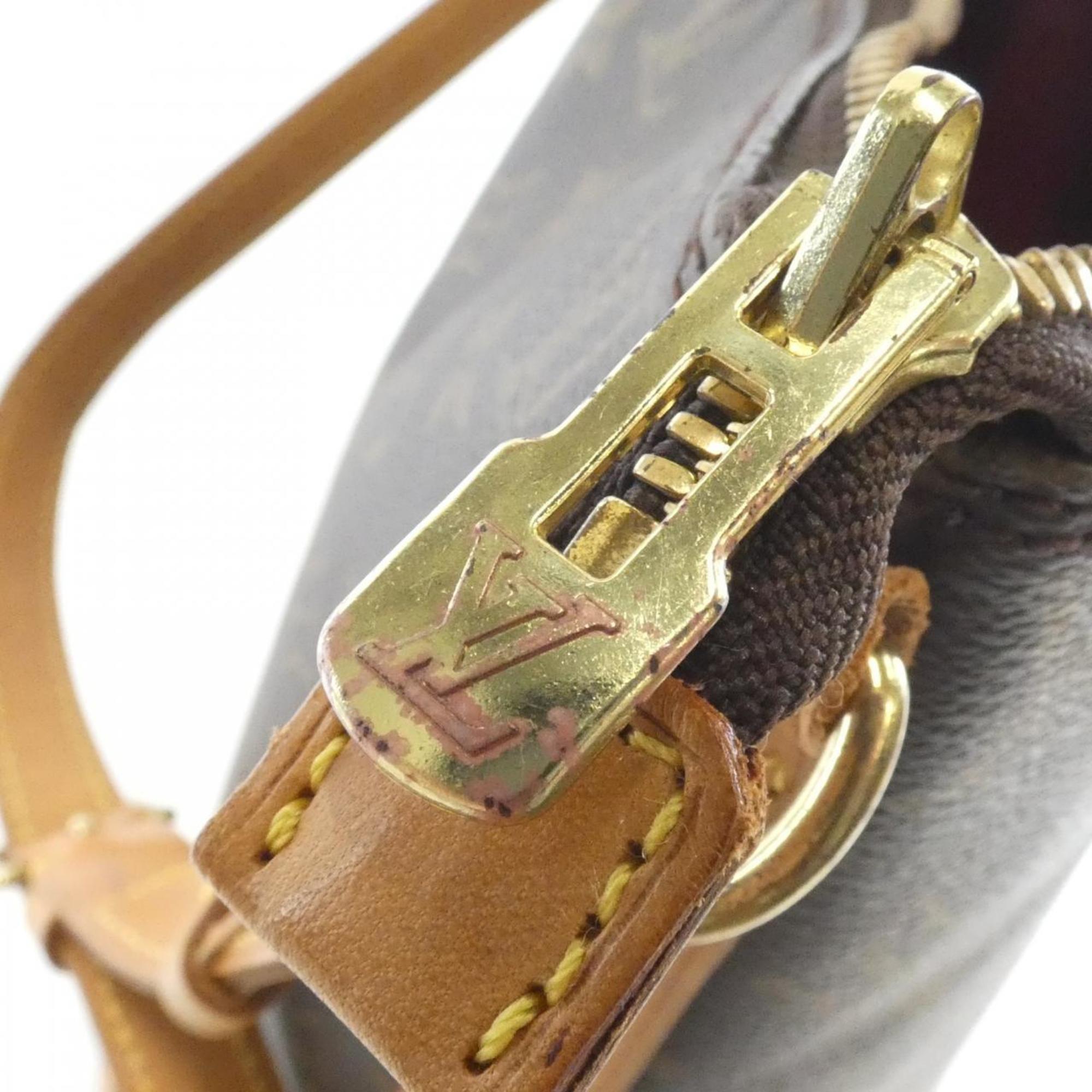 Louis Vuitton Monogram Marron Coated Canvas Shoulder Bag (Pre-Owned)