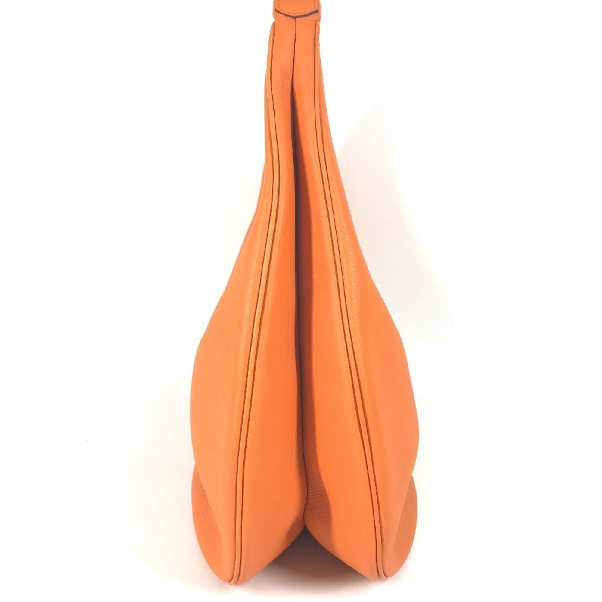 Hermes Orange Leather Shoulder Bag (Pre-Owned)
