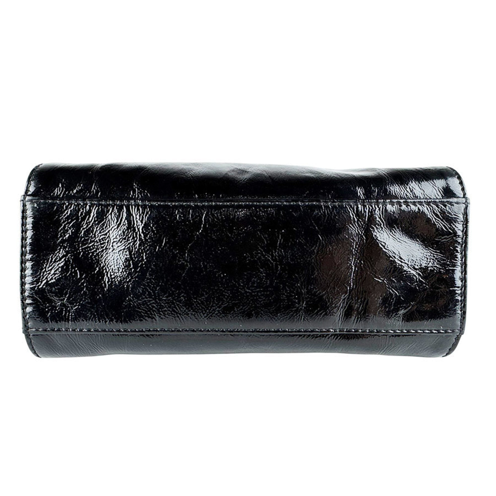 Chanel Black Patent Leather Handbag (Pre-Owned)