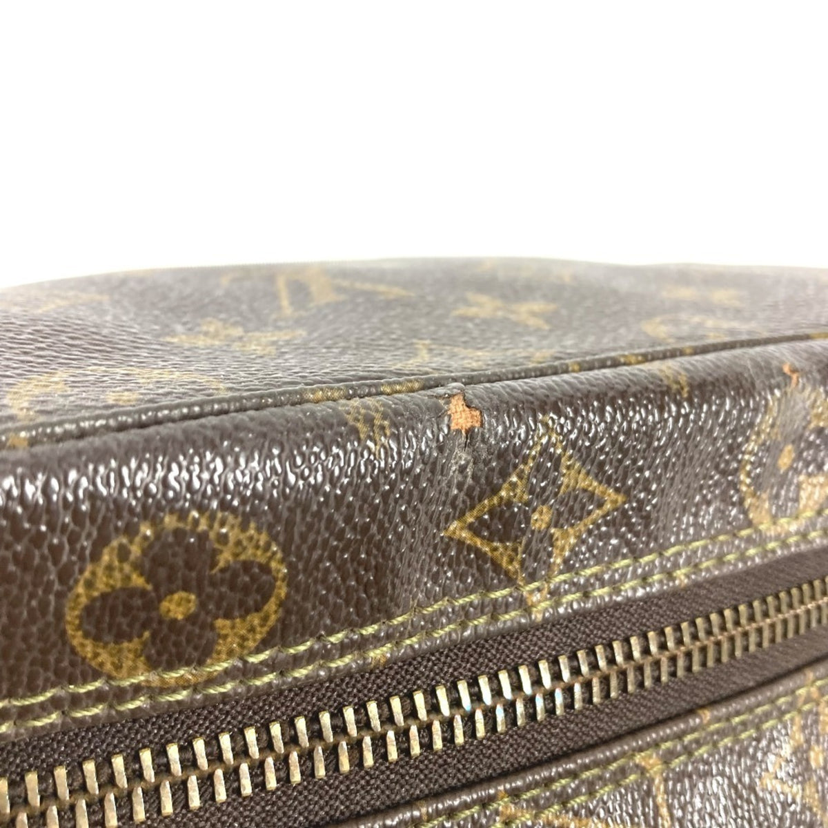 Louis Vuitton Brown Monogram Canvas Clutch Bag Pouch (Pre-Owned)