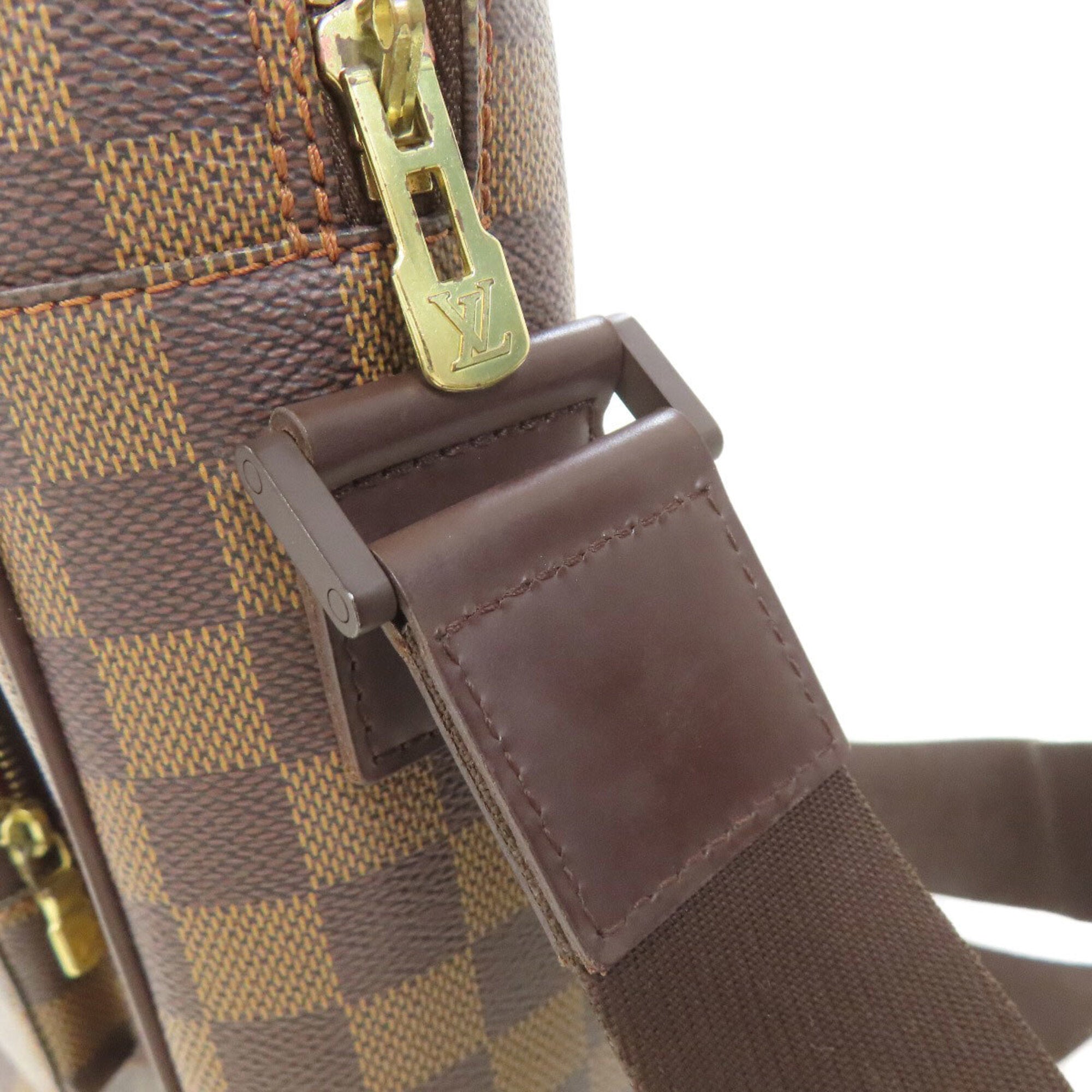 Louis Vuitton Damier Damier Canvas Ebene Damier Canvas Shoulder Bag (Pre-Owned)